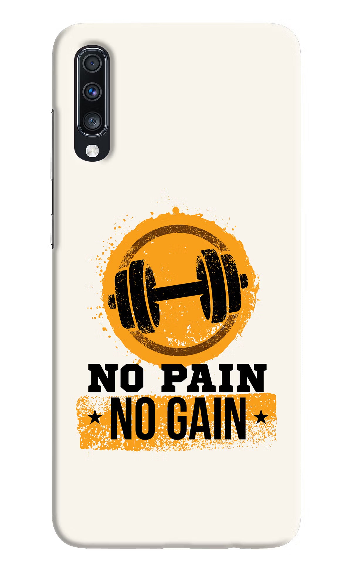 No Pain No Gain Samsung A70 Back Cover - No Pain No Gain Samsung A70 Hard Case Back Cover by Casekaro No Pain No Gain Samsung A70 Hard Case Back Cover by Casekaro