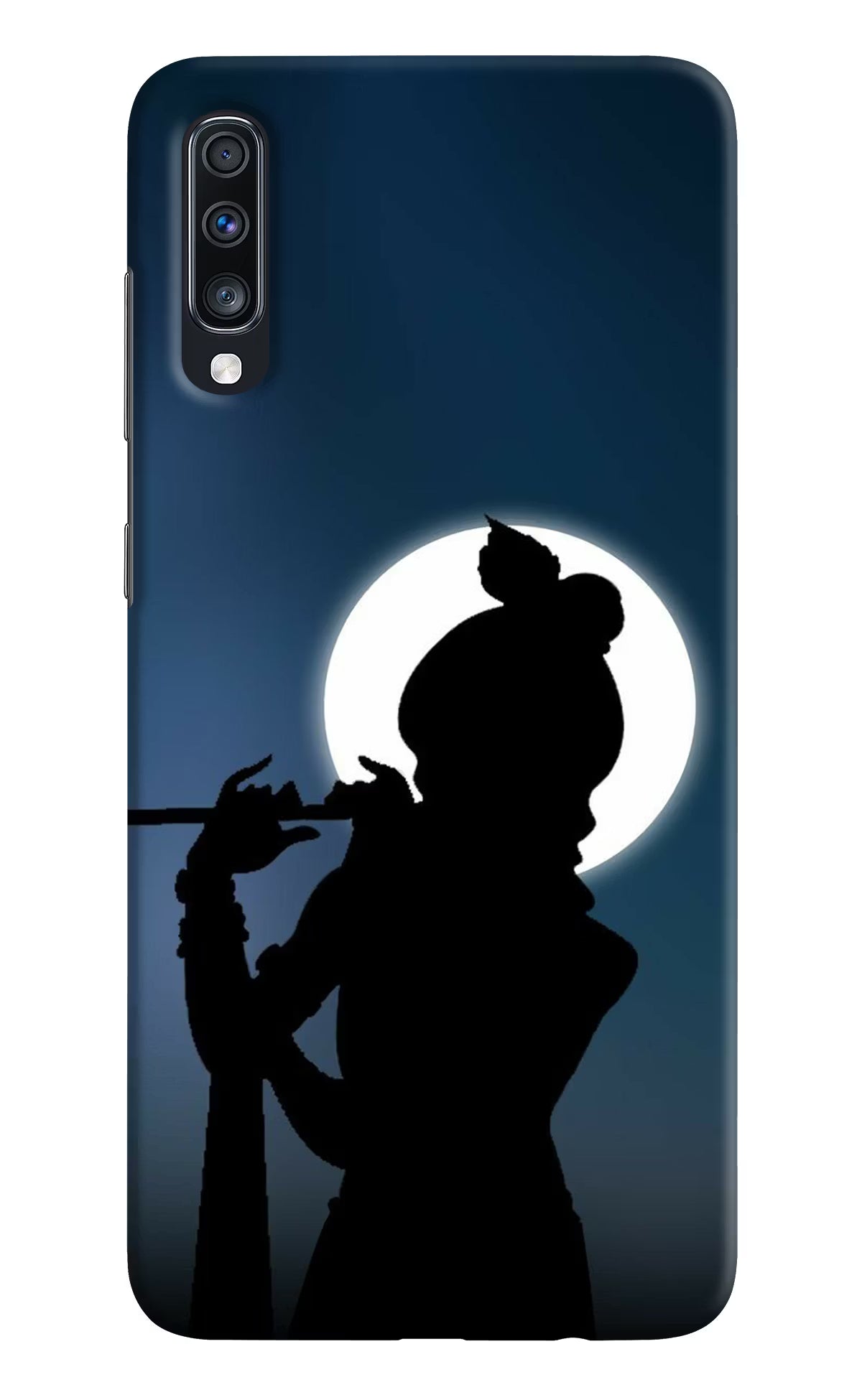 Shri Krishna Silhouette Samsung A70 Back Cover - Shri Krishna Silhouette Samsung A70 Hard Case Back Cover by Casekaro Shri Krishna Silhouette Samsung A70 Hard Case Back Cover by Casekaro