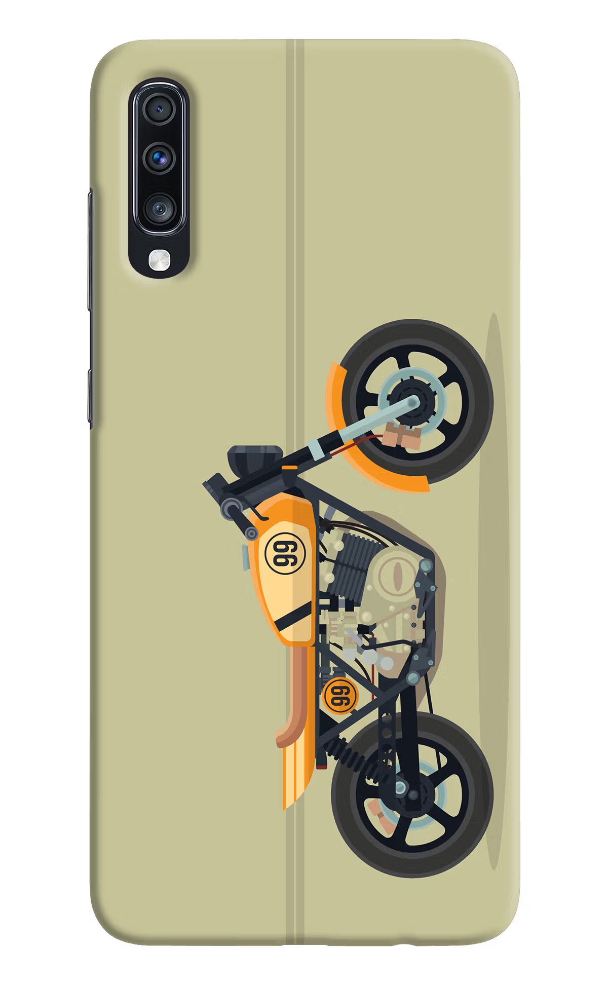 Vertical Speedster Samsung A70 Back Cover - Vertical Speedster Samsung A70 Hard Case Back Cover by Casekaro Vertical Speedster Samsung A70 Hard Case Back Cover by Casekaro