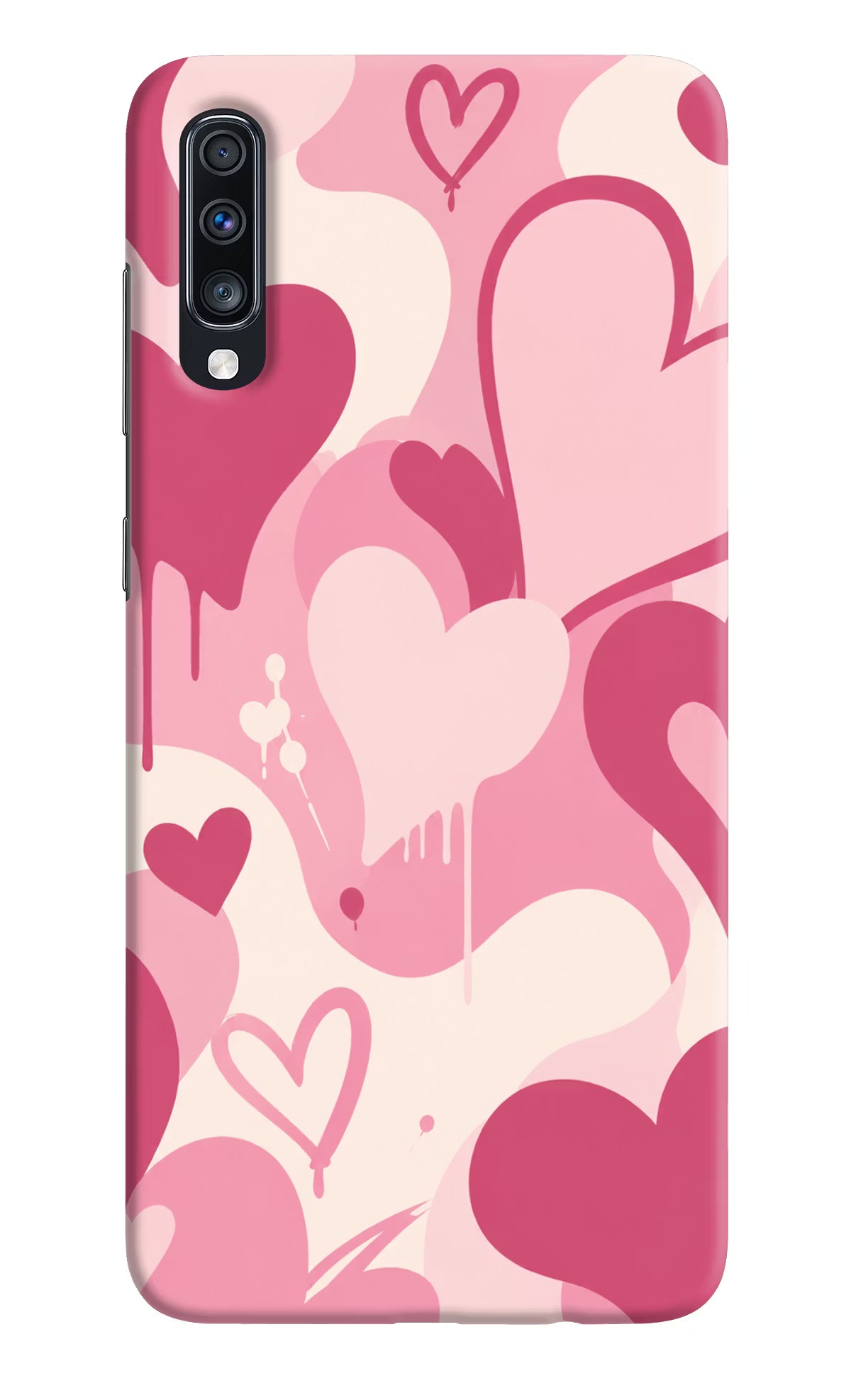 Hearty case Samsung A70 Back Cover - Hearty case Samsung A70 Hard Case Back Cover by Casekaro Hearty case Samsung A70 Hard Case Back Cover by Casekaro