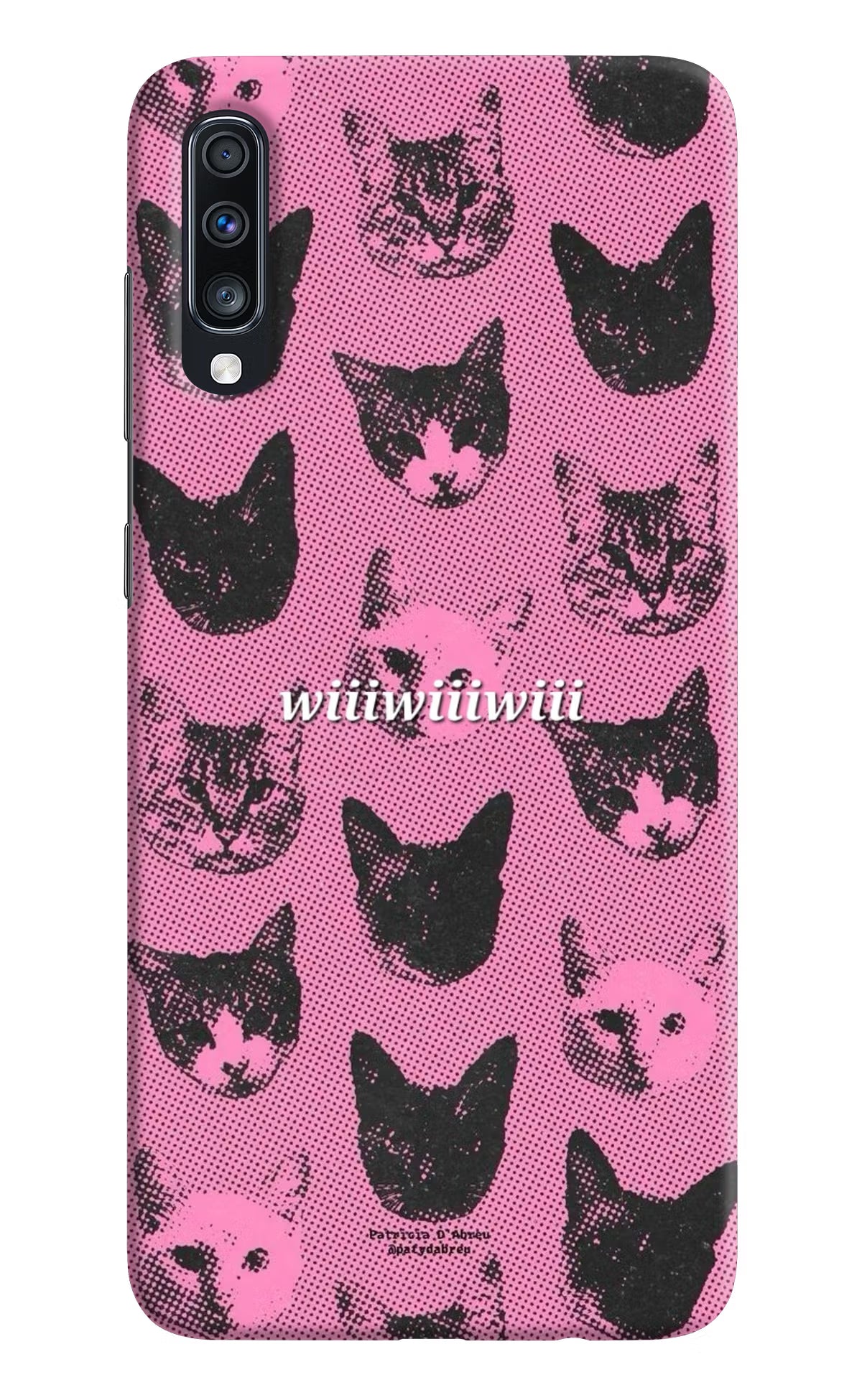 Pink Cats Samsung A70 Back Cover - Pink Cats Samsung A70 Hard Case Back Cover by Casekaro Pink Cats Samsung A70 Hard Case Back Cover by Casekaro