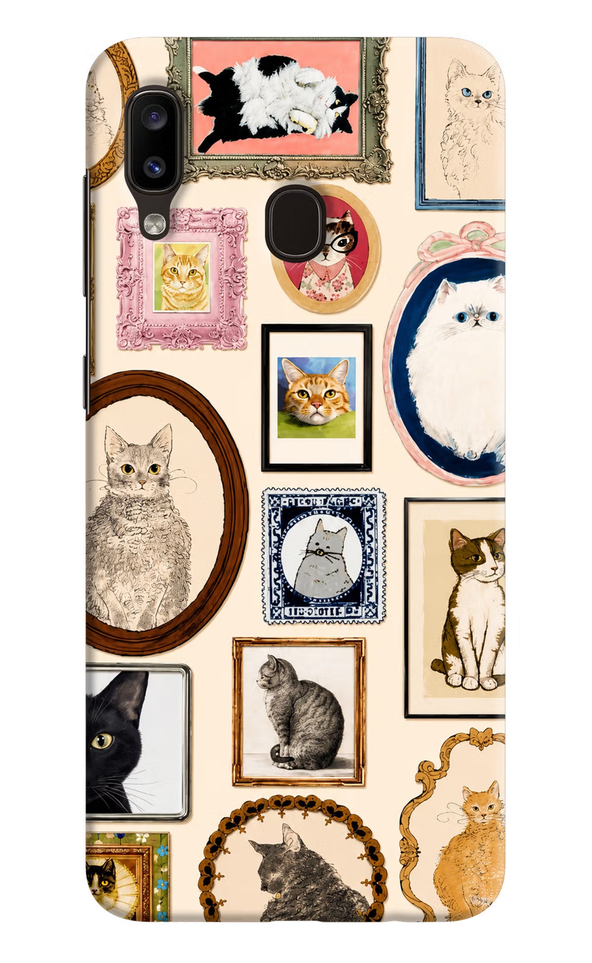 Mirror Cats Samsung A20/M10s Back Cover - Mirror Cats Samsung A20/M10s Back Cover Mirror Cats Samsung A20/M10s Back Cover