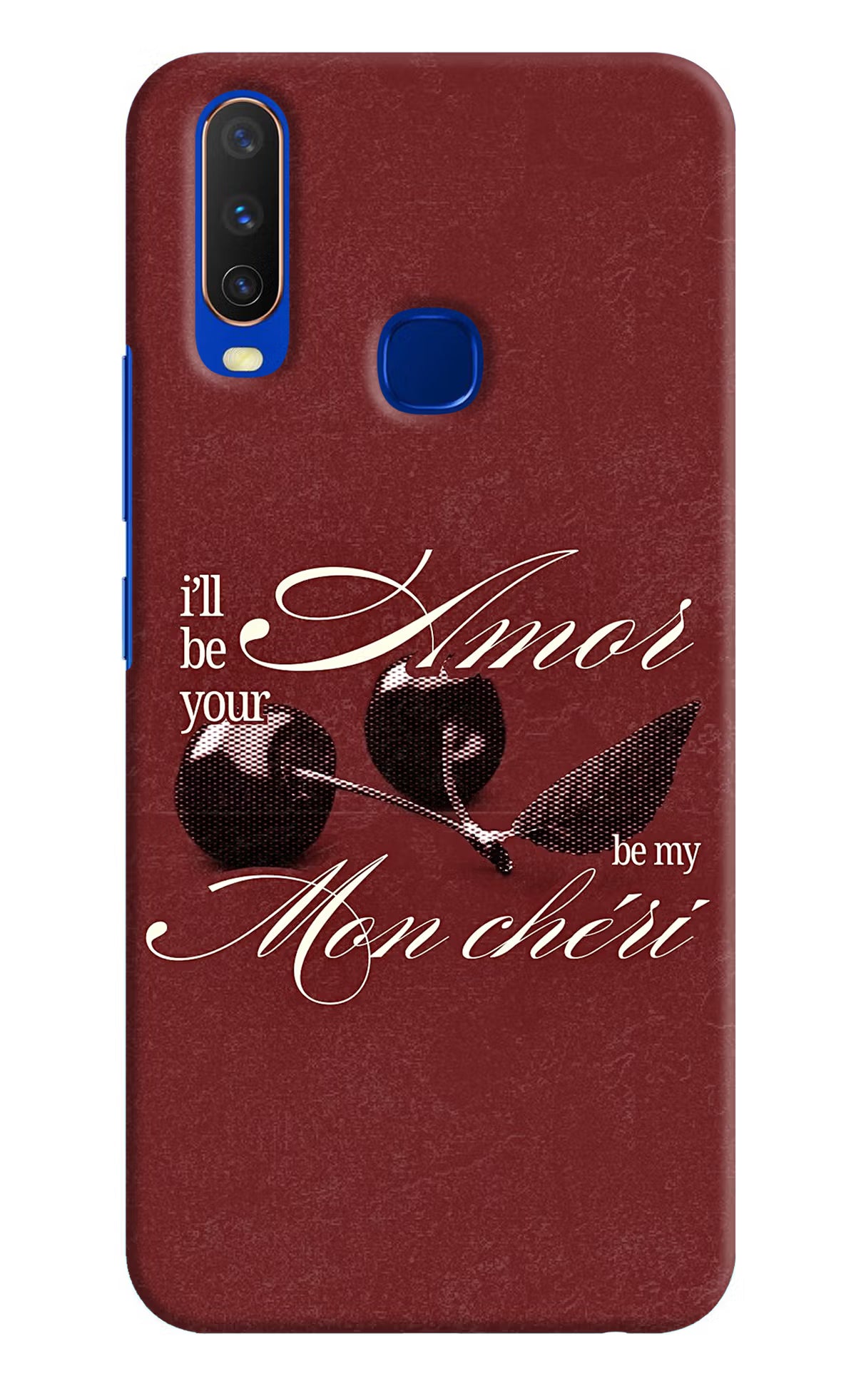 Velvet Cherry Vivo Y15/Y17 Back Cover - Velvet Cherry Vivo Y15/Y17 Back Cover Velvet Cherry Vivo Y15/Y17 Back Cover