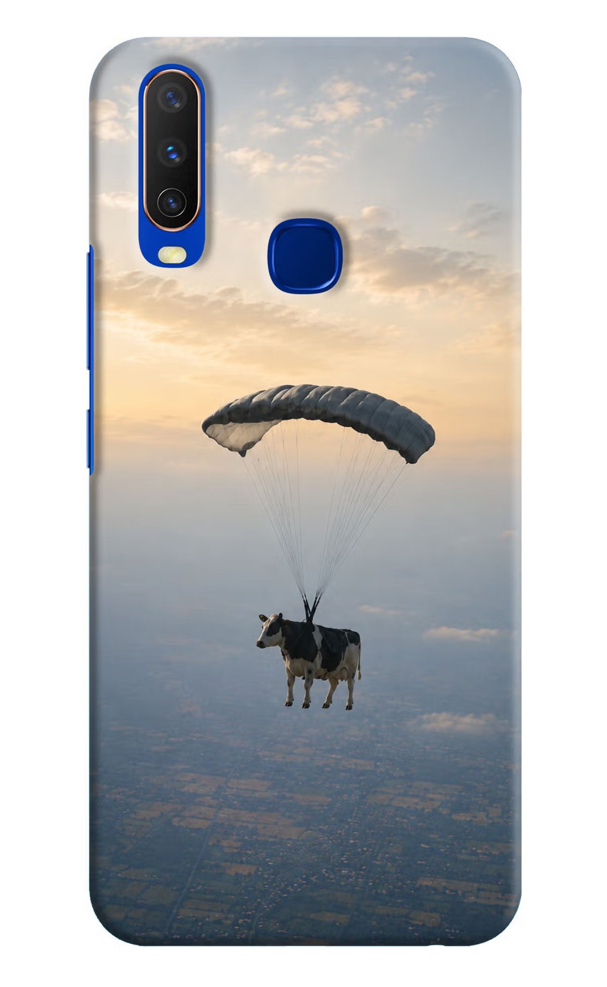 Skydiving Cow Vivo Y15/Y17 Back Cover - Skydiving Cow Vivo Y15/Y17 Back Cover Skydiving Cow Vivo Y15/Y17 Back Cover