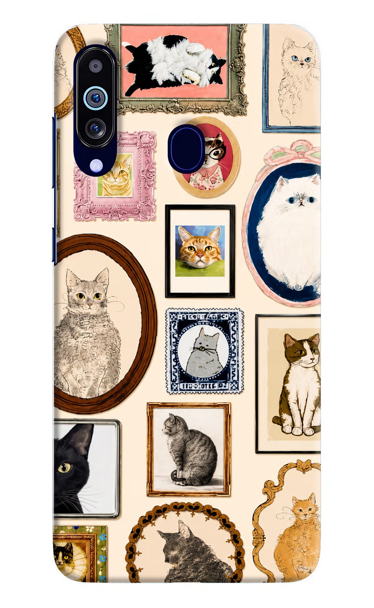 Mirror Cats Samsung M40/A60 Back Cover - Mirror Cats Samsung M40/A60 Back Cover Mirror Cats Samsung M40/A60 Back Cover