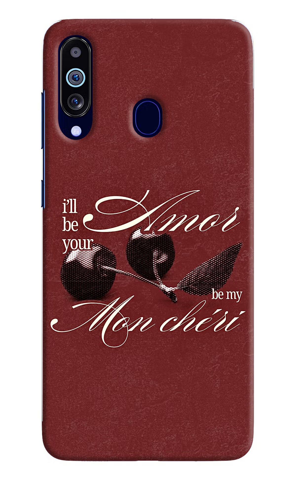 Velvet Cherry Samsung M40/A60 Back Cover - Velvet Cherry Samsung M40/A60 Back Cover Velvet Cherry Samsung M40/A60 Back Cover