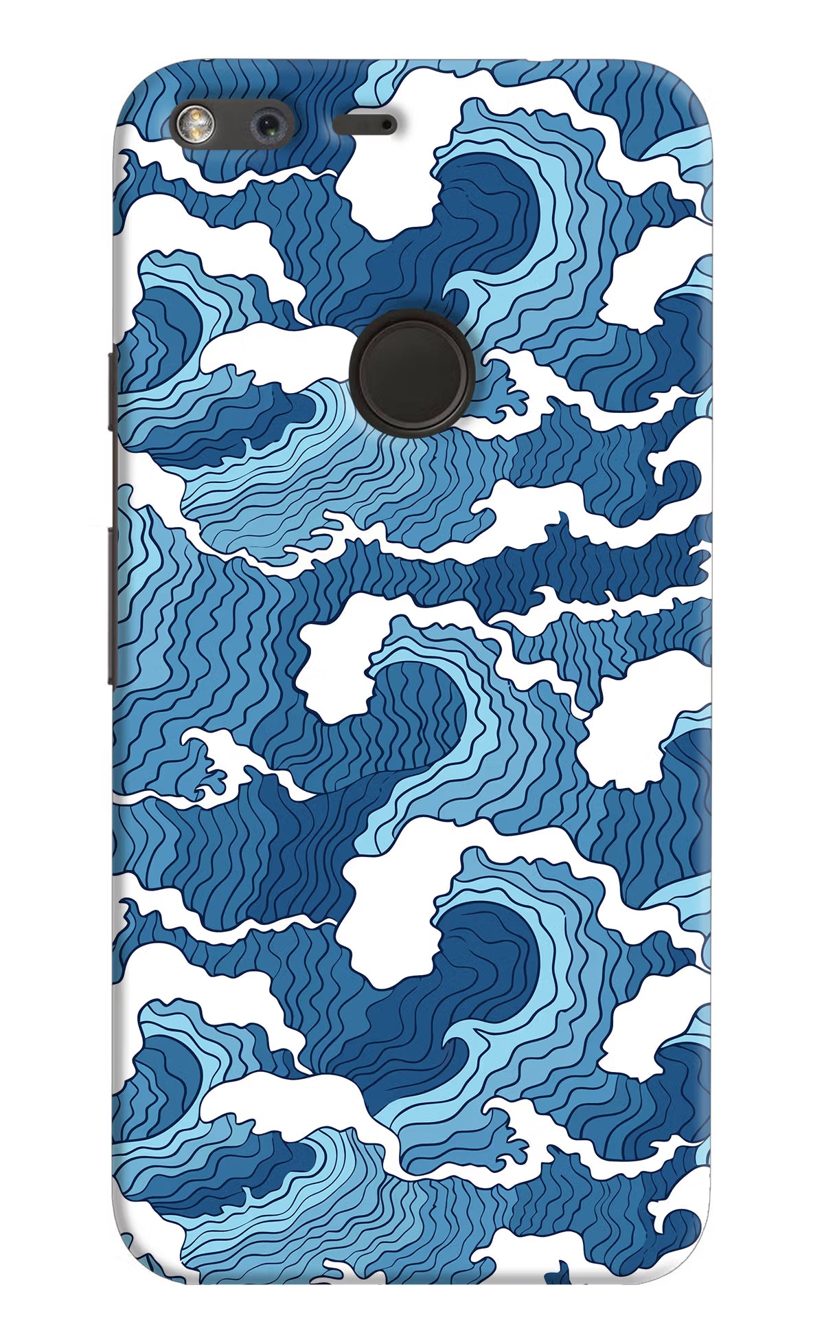 Blue Waves Google Pixel Back Cover - Blue Waves Google Pixel Hard Case Back Cover by Casekaro Blue Waves Google Pixel Hard Case Back Cover by Casekaro
