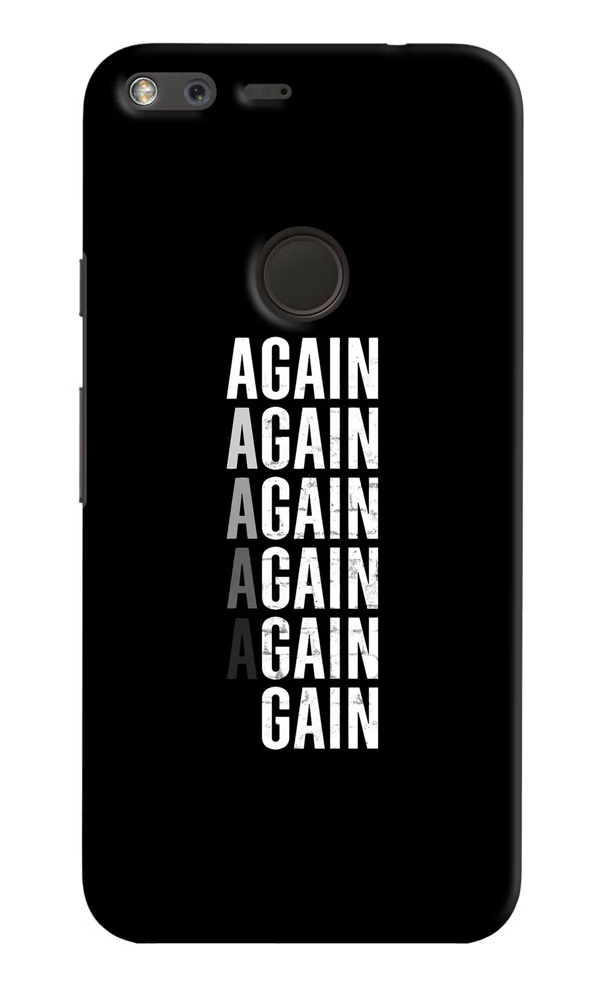 Again Again Gain Google Pixel Back Cover - Again Again Gain Google Pixel Hard Case Back Cover by Casekaro Again Again Gain Google Pixel Hard Case Back Cover by Casekaro