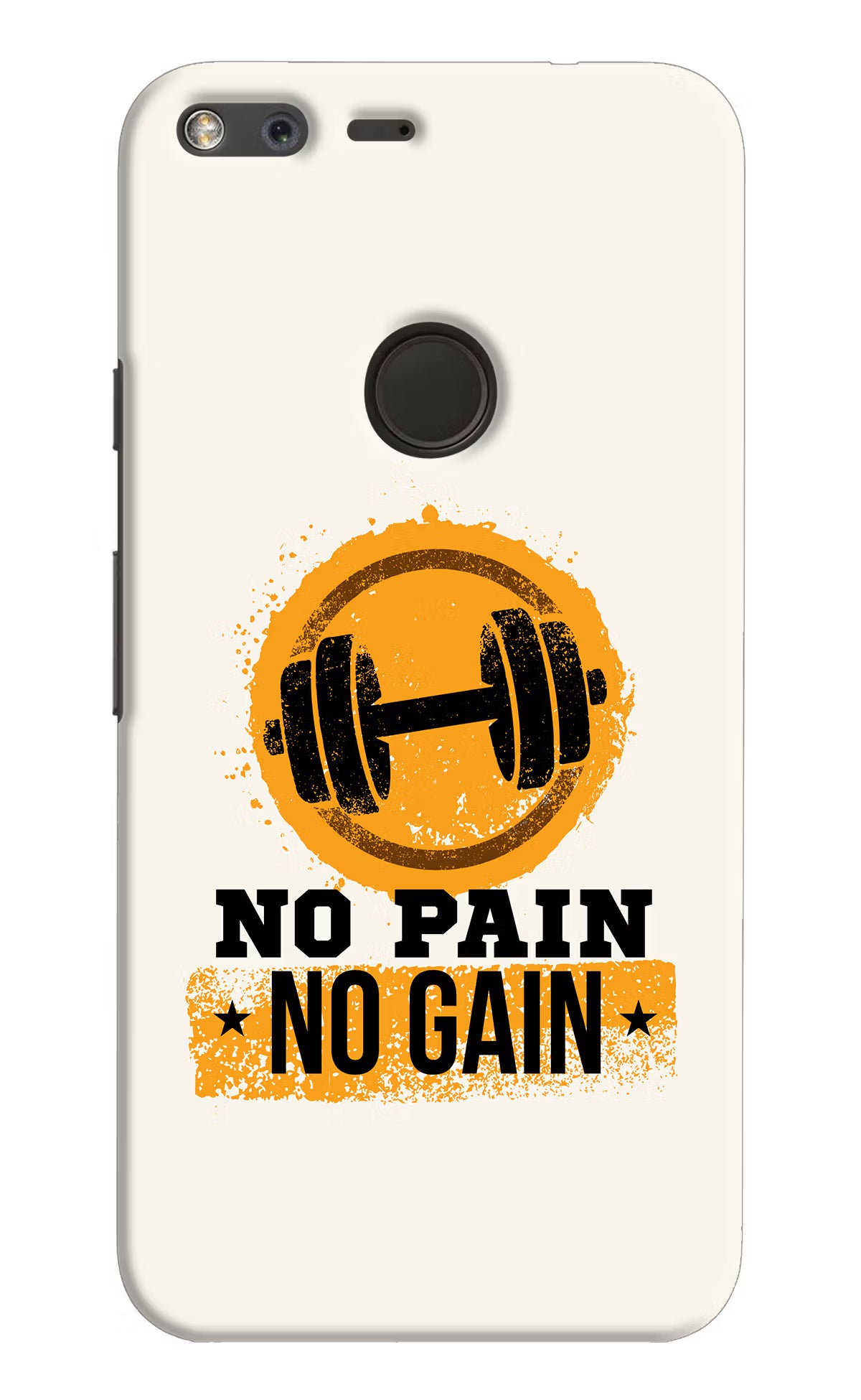 No Pain No Gain Google Pixel Back Cover - No Pain No Gain Google Pixel Hard Case Back Cover by Casekaro No Pain No Gain Google Pixel Hard Case Back Cover by Casekaro