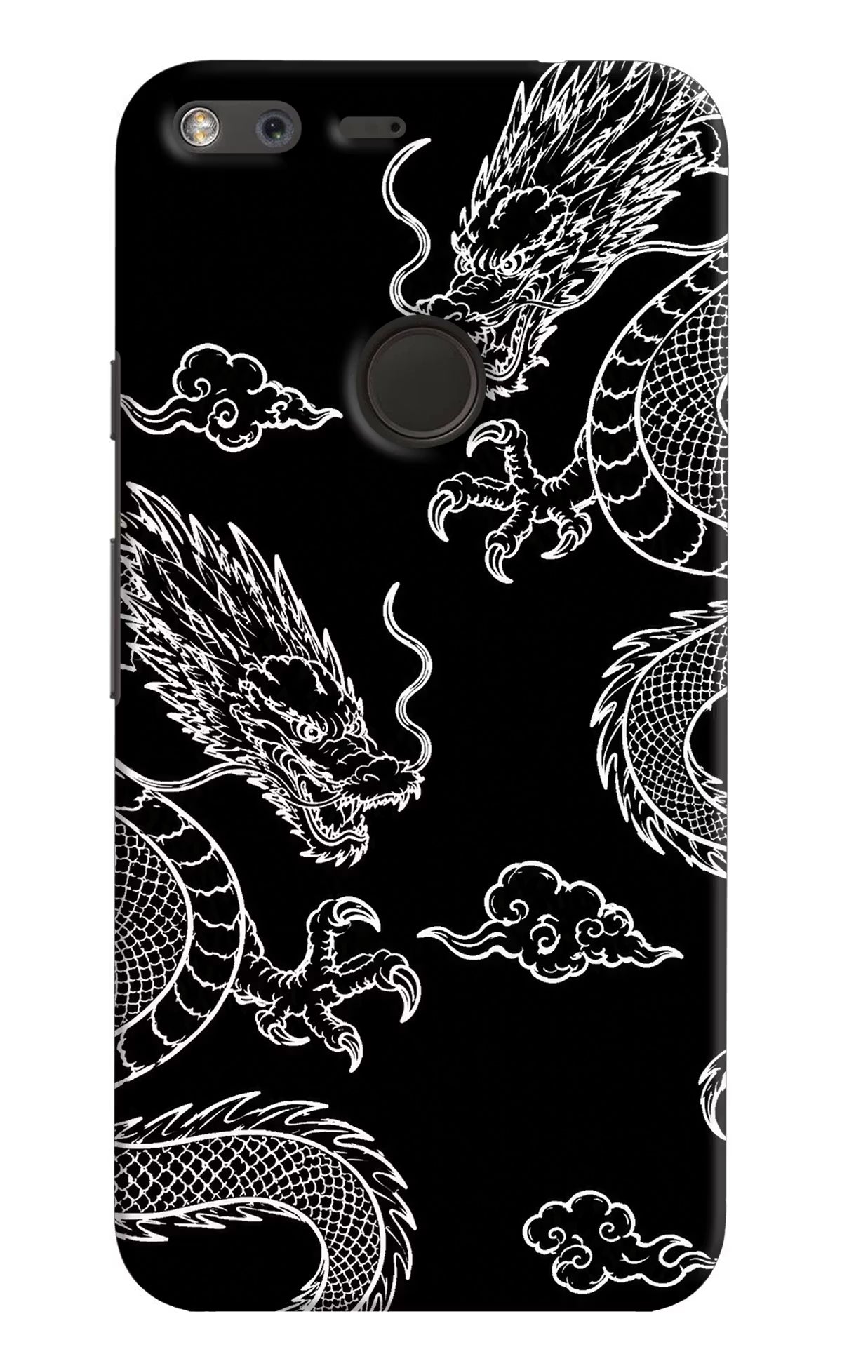 Twin Dragons Google Pixel Back Cover - Twin Dragons Google Pixel Hard Case Back Cover by Casekaro Twin Dragons Google Pixel Hard Case Back Cover by Casekaro