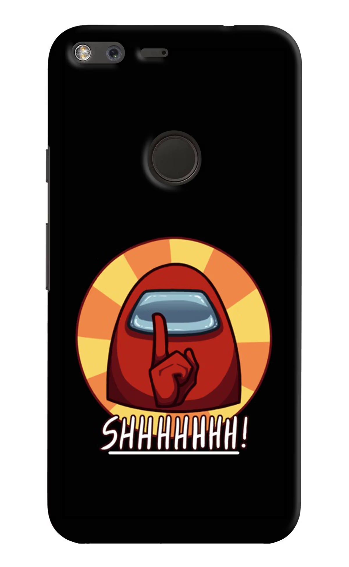 Among Us Shhh! Google Pixel XL Back Cover - Among Us Shhh! Google Pixel XL Hard Case Back Cover by Casekaro Among Us Shhh! Google Pixel XL Hard Case Back Cover by Casekaro