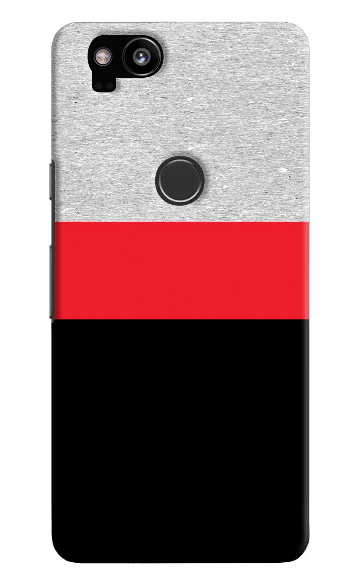 Tri Color Pattern Google Pixel 2 Back Cover - Tri Color Pattern Google Pixel 2 Hard Case Back Cover by Casekaro Tri Color Pattern Google Pixel 2 Hard Case Back Cover by Casekaro