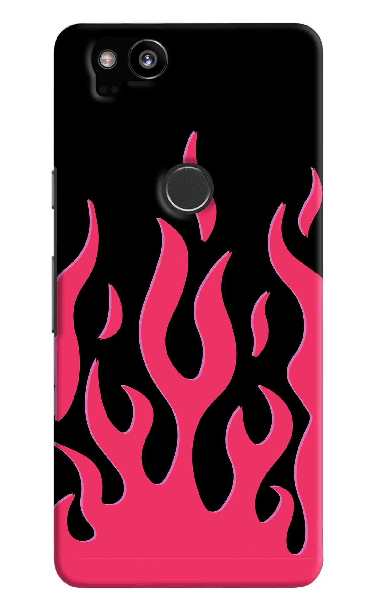 Fire Flames Google Pixel 2 Back Cover - Fire Flames Google Pixel 2 Hard Case Back Cover by Casekaro Fire Flames Google Pixel 2 Hard Case Back Cover by Casekaro