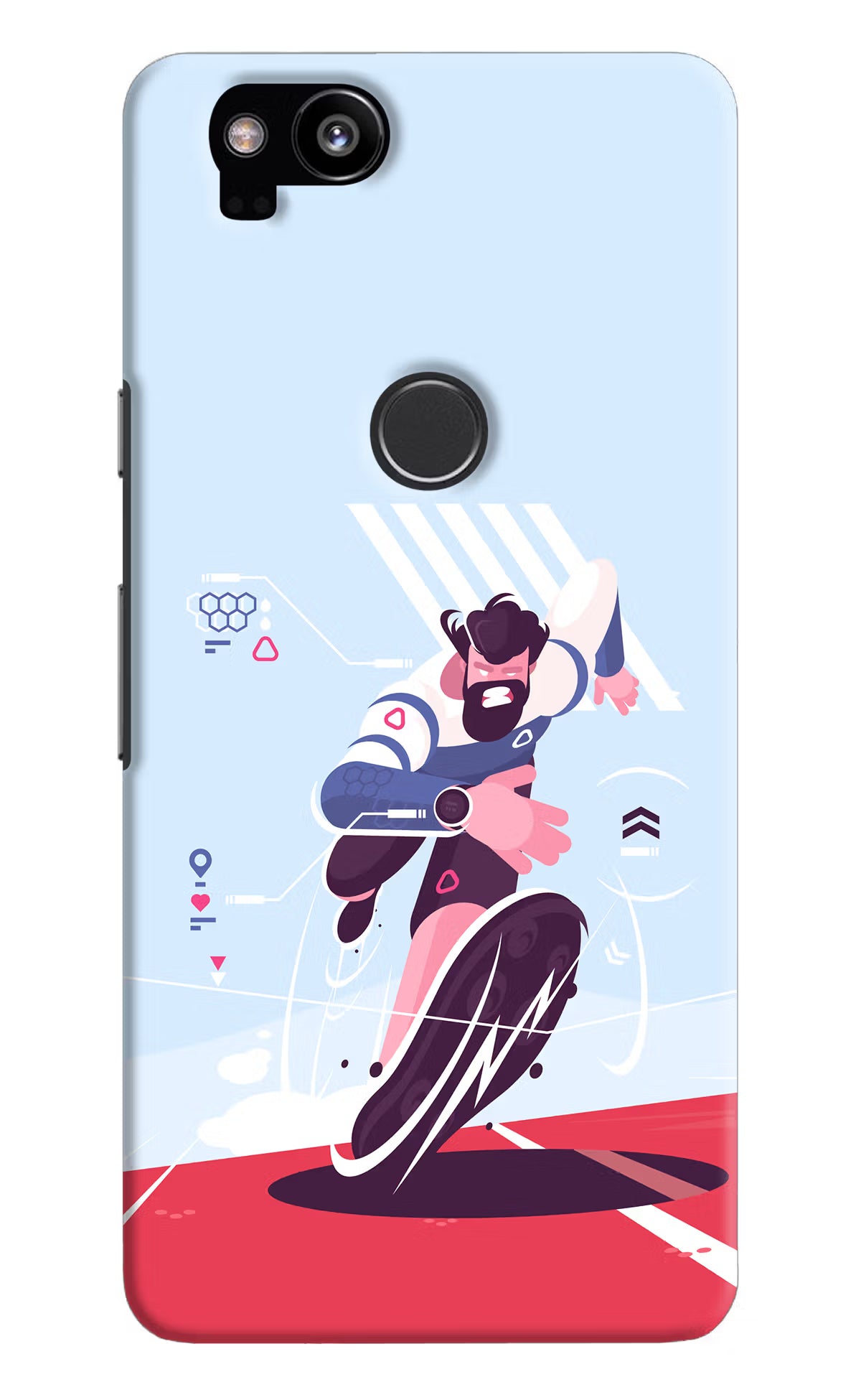 Run Pro Google Pixel 2 Back Cover - Run Pro Google Pixel 2 Hard Case Back Cover by Casekaro Run Pro Google Pixel 2 Hard Case Back Cover by Casekaro