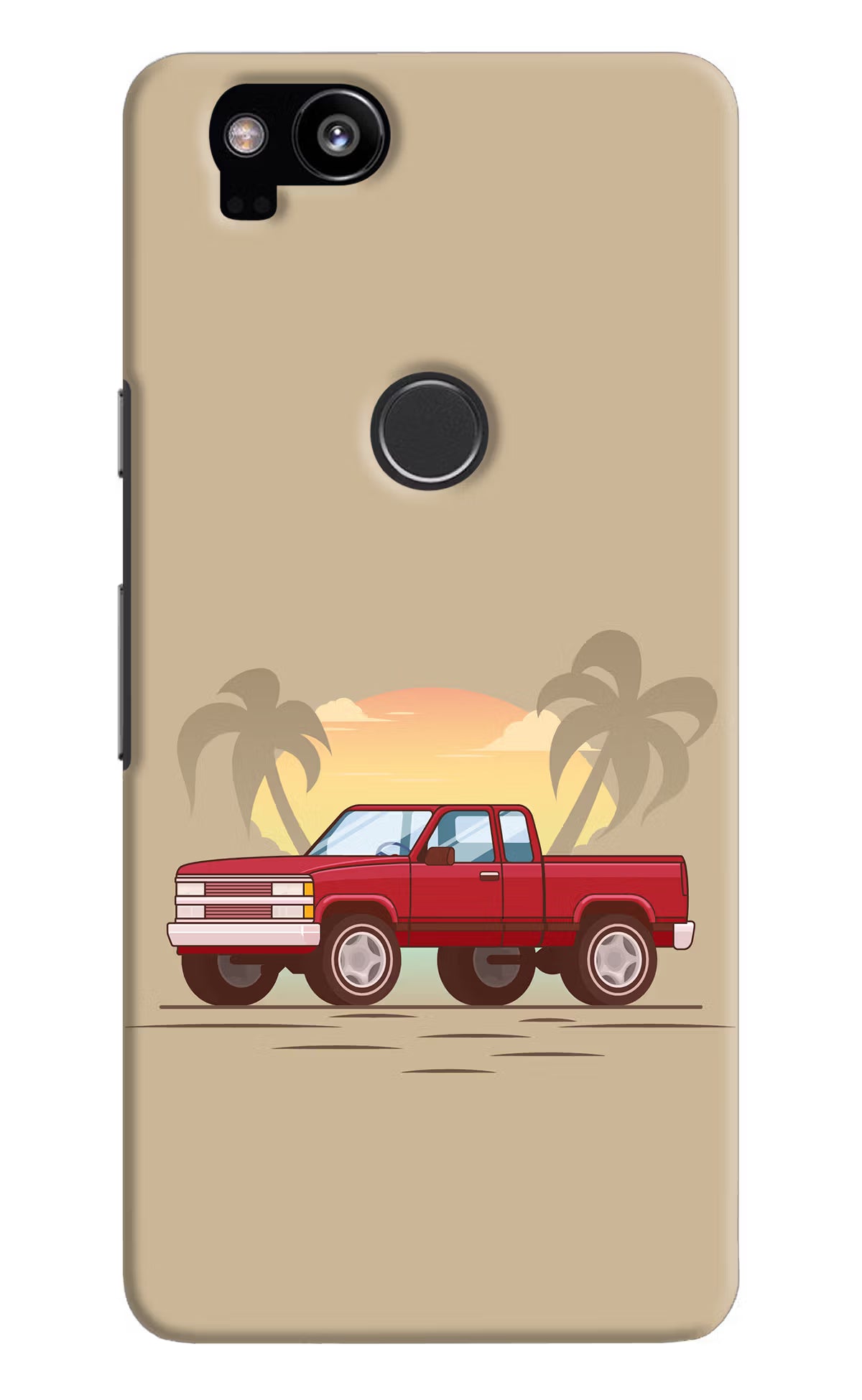 Desert Classic Drive Google Pixel 2 Back Cover - Desert Classic Drive Google Pixel 2 Hard Case Back Cover by Casekaro Desert Classic Drive Google Pixel 2 Hard Case Back Cover by Casekaro
