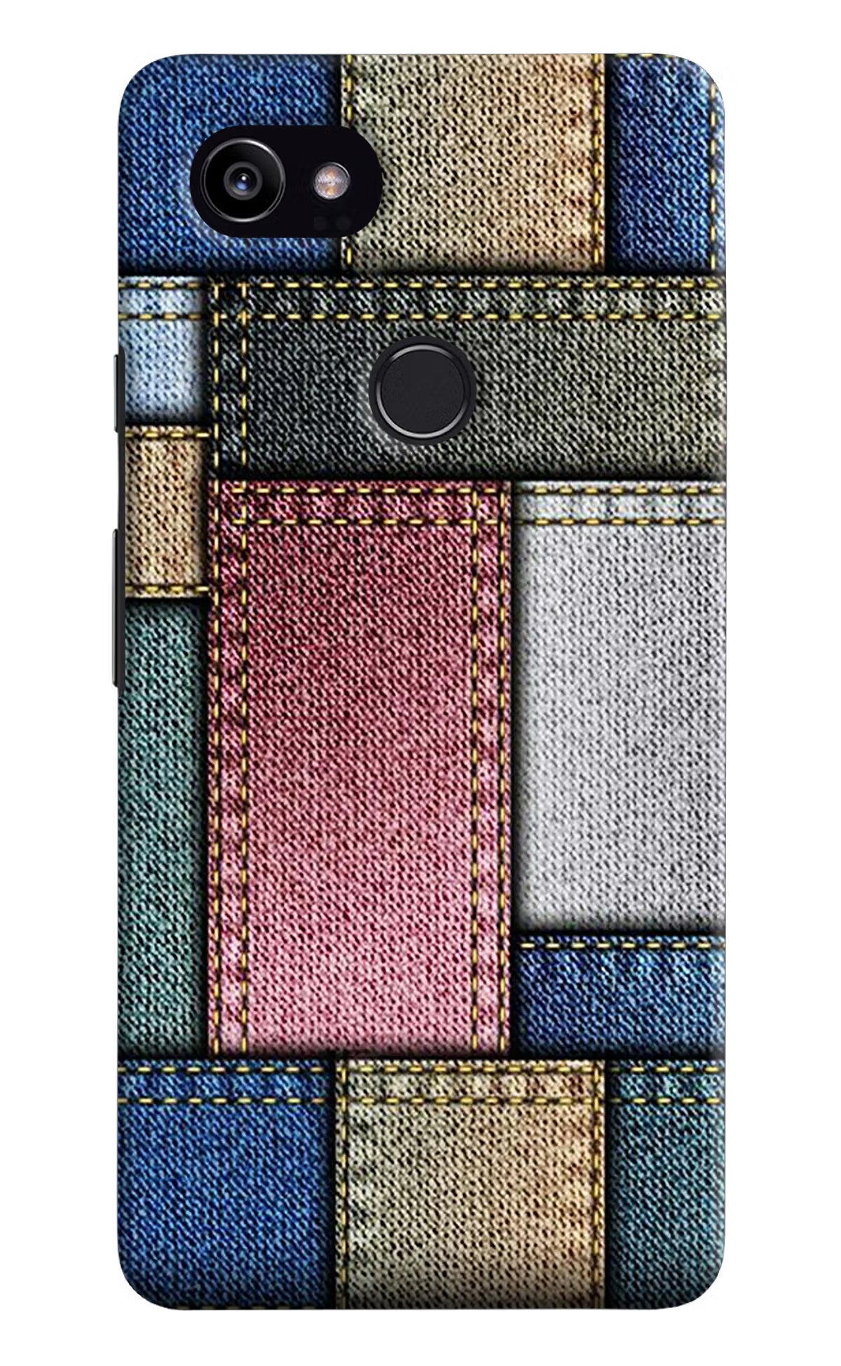 Multicolor Jeans Google Pixel 2 XL Back Cover - Multicolor Jeans Google Pixel 2 XL Hard Case Back Cover by Casekaro Multicolor Jeans Google Pixel 2 XL Hard Case Back Cover by Casekaro
