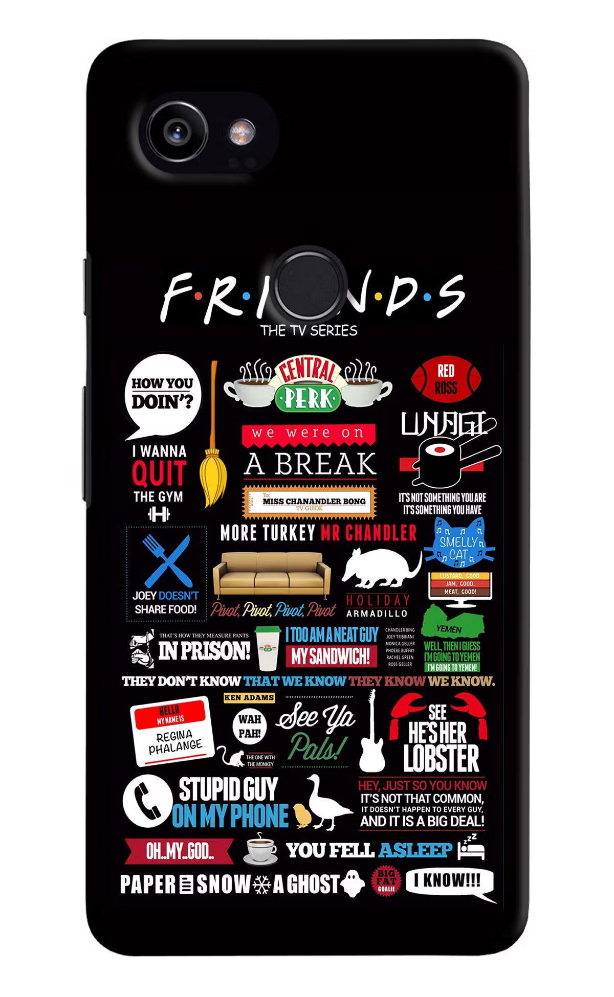FRIENDS Google Pixel 2 XL Back Cover - FRIENDS Google Pixel 2 XL Hard Case Back Cover by Casekaro FRIENDS Google Pixel 2 XL Hard Case Back Cover by Casekaro