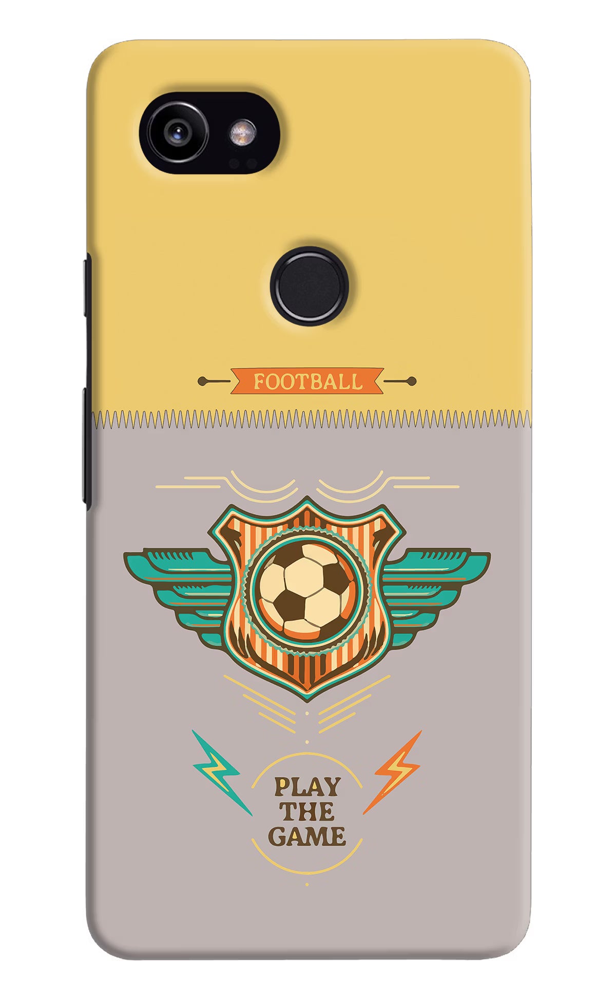 Football Google Pixel 2 XL Back Cover - Football Google Pixel 2 XL Hard Case Back Cover by Casekaro Football Google Pixel 2 XL Hard Case Back Cover by Casekaro