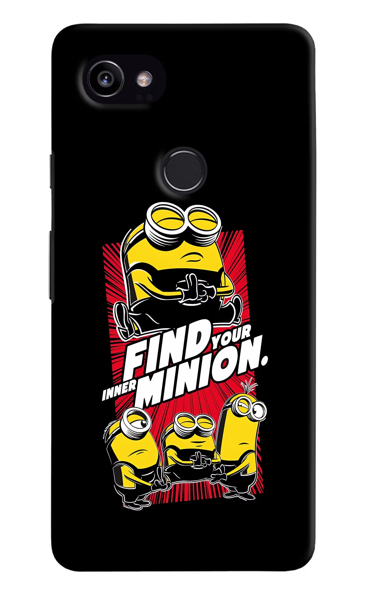 Find your inner Minion Google Pixel 2 XL Back Cover - Find your inner Minion Google Pixel 2 XL Hard Case Back Cover by Casekaro Find your inner Minion Google Pixel 2 XL Hard Case Back Cover by Casekaro