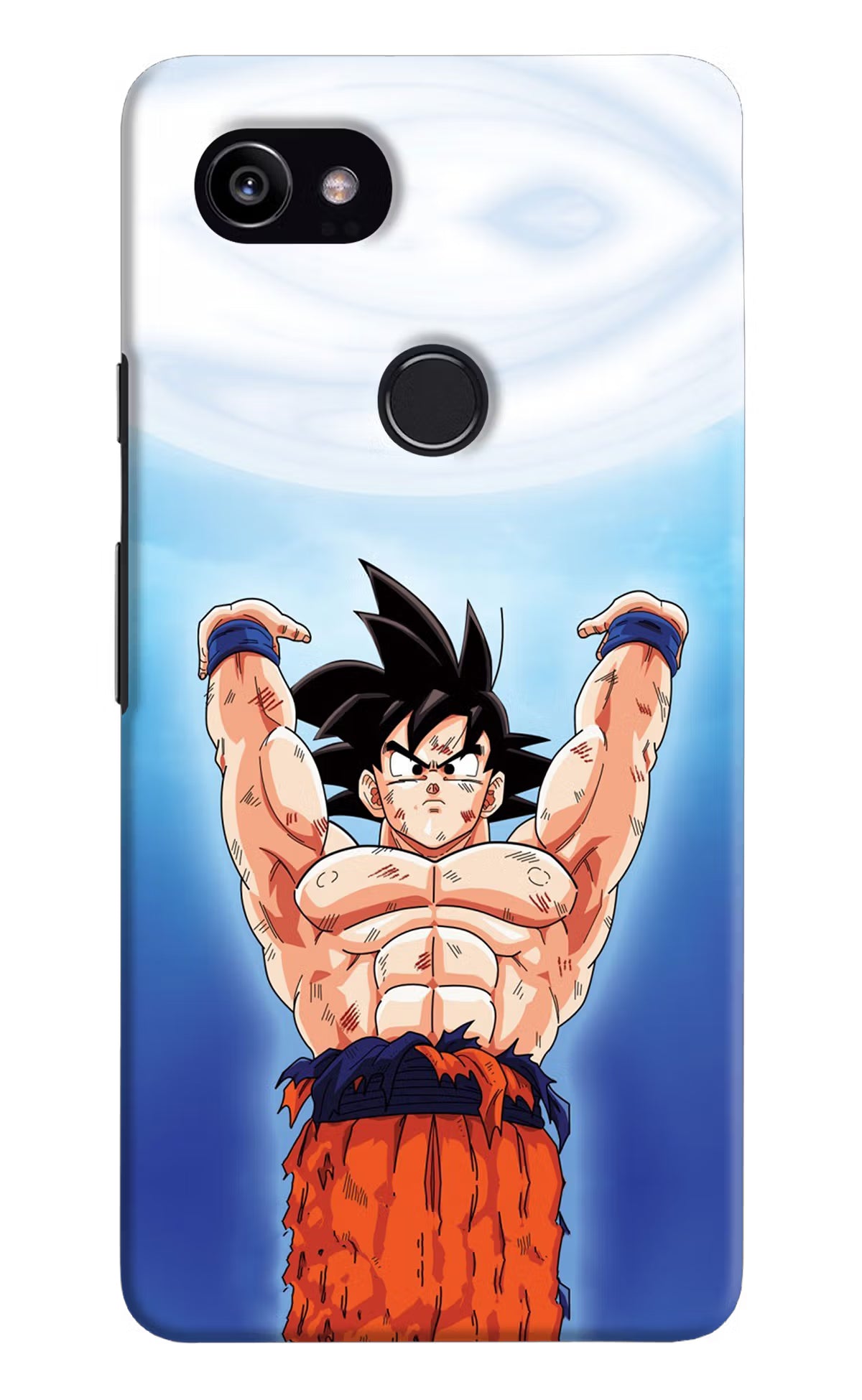 Goku Power Google Pixel 2 XL Back Cover - Goku Power Google Pixel 2 XL Hard Case Back Cover by Casekaro Goku Power Google Pixel 2 XL Hard Case Back Cover by Casekaro