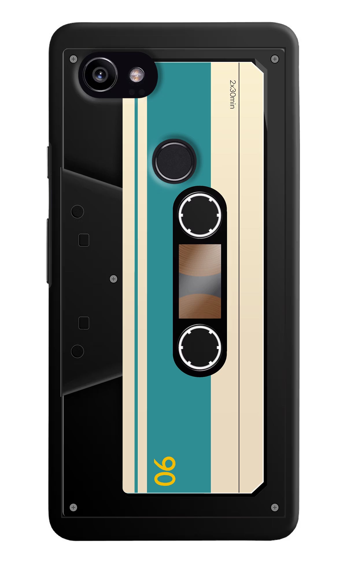 Cassette Google Pixel 2 XL Back Cover - Cassette Google Pixel 2 XL Hard Case Back Cover by Casekaro Cassette Google Pixel 2 XL Hard Case Back Cover by Casekaro