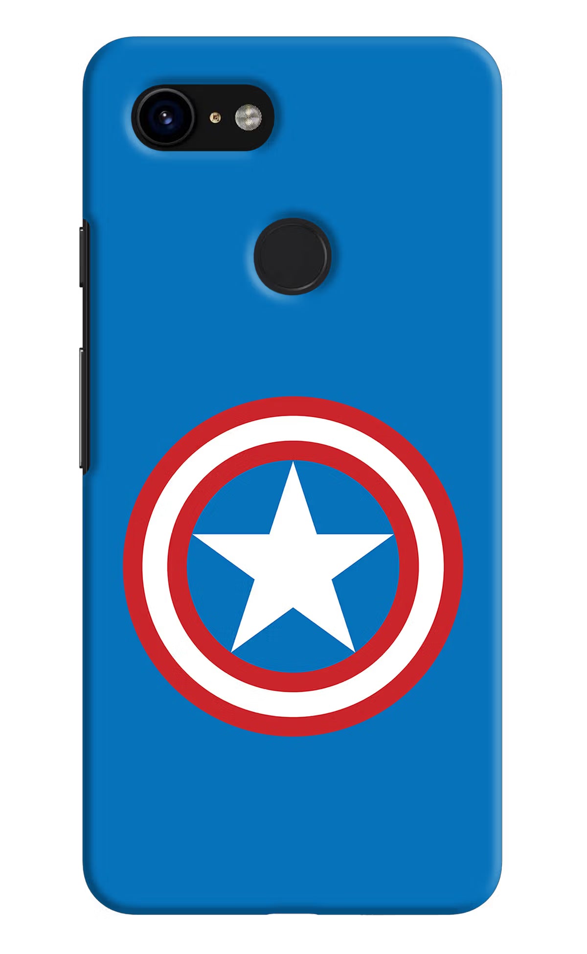 Captain America Logo Google Pixel 3 Back Cover - Captain America Logo Google Pixel 3 Hard Case Back Cover by Casekaro Captain America Logo Google Pixel 3 Hard Case Back Cover by Casekaro