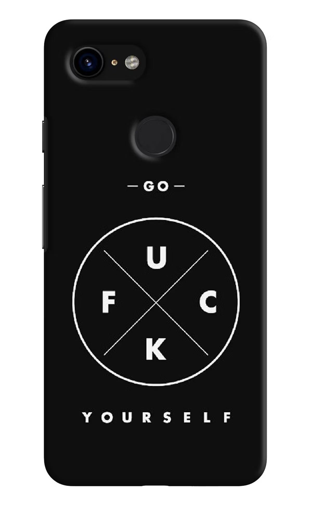 Go Fuck Yourself Google Pixel 3 Back Cover - Go Fuck Yourself Google Pixel 3 Hard Case Back Cover by Casekaro Go Fuck Yourself Google Pixel 3 Hard Case Back Cover by Casekaro