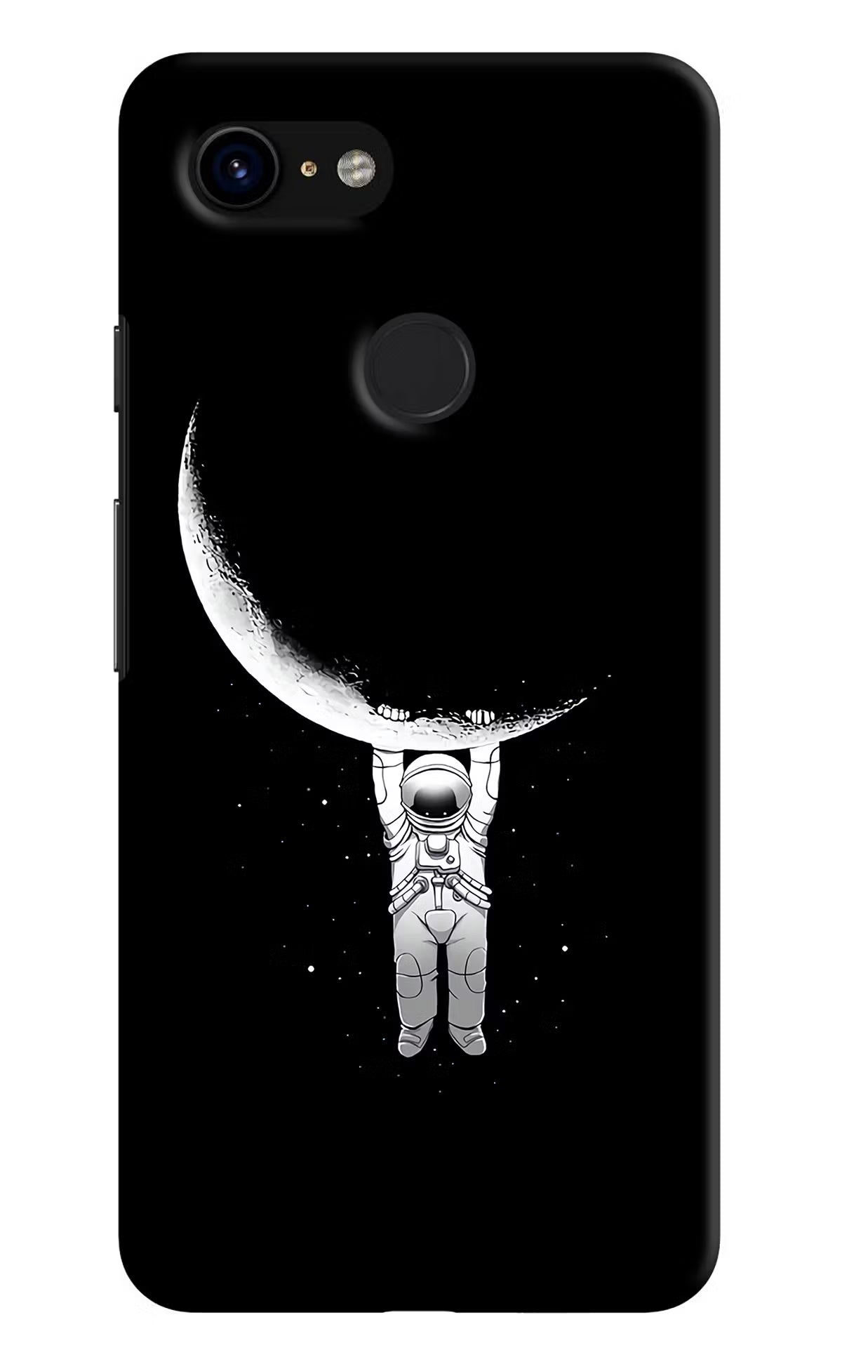 Moon Space Google Pixel 3 Back Cover - Moon Space Google Pixel 3 Hard Case Back Cover by Casekaro Moon Space Google Pixel 3 Hard Case Back Cover by Casekaro