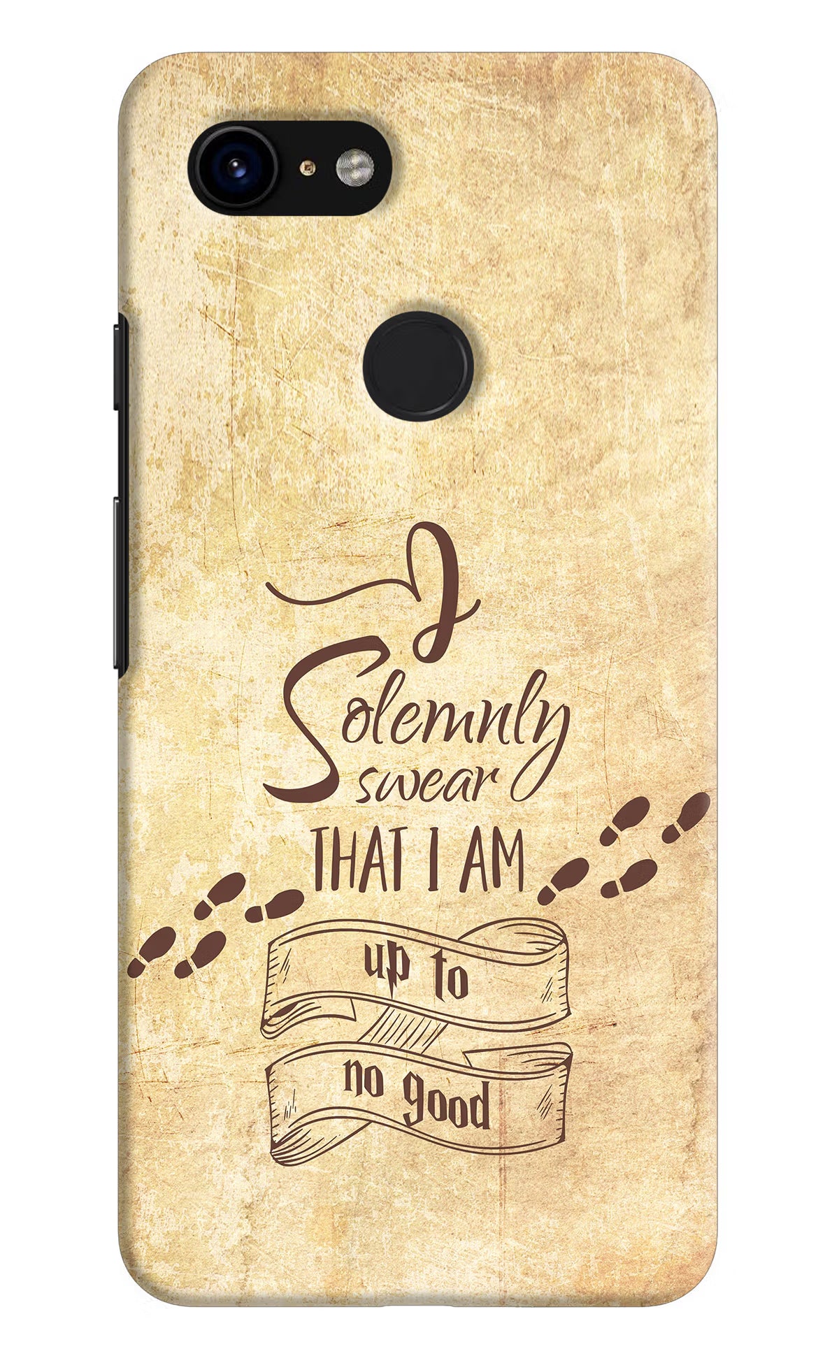 I Solemnly swear that i up to no good Google Pixel 3 Back Cover - I Solemnly swear that i up to no good Google Pixel 3 Hard Case Back Cover by Casekaro I Solemnly swear that i up to no good Google Pixel 3 Hard Case Back Cover by Casekaro