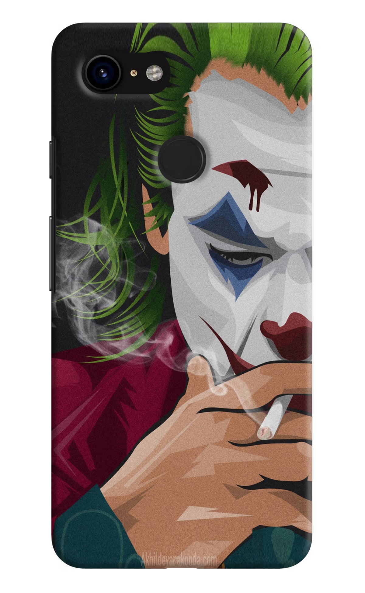 Joker Smoking Google Pixel 3 Back Cover - Joker Smoking Google Pixel 3 Hard Case Back Cover by Casekaro Joker Smoking Google Pixel 3 Hard Case Back Cover by Casekaro