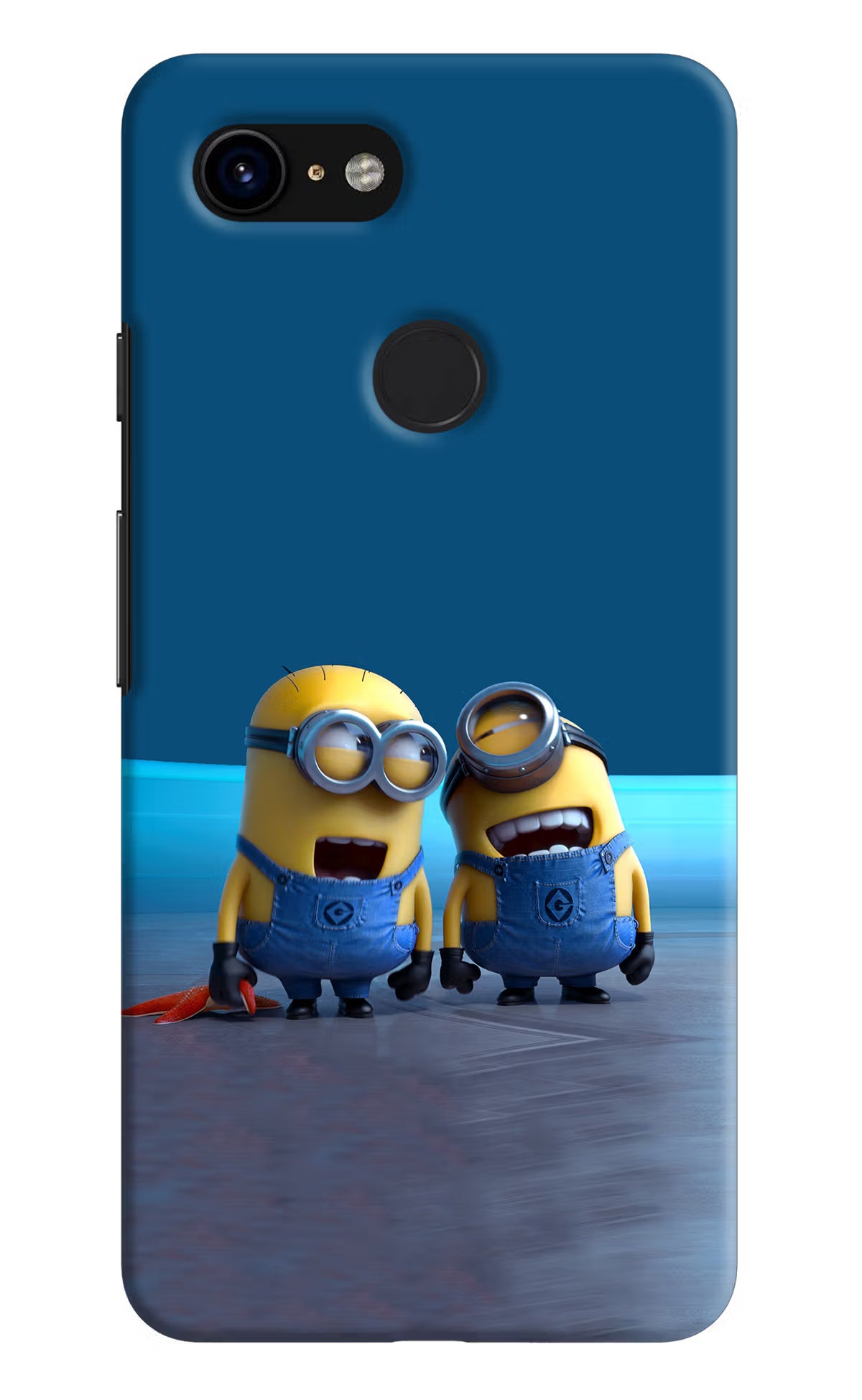 Minion Laughing Google Pixel 3 Back Cover - Minion Laughing Google Pixel 3 Hard Case Back Cover by Casekaro Minion Laughing Google Pixel 3 Hard Case Back Cover by Casekaro