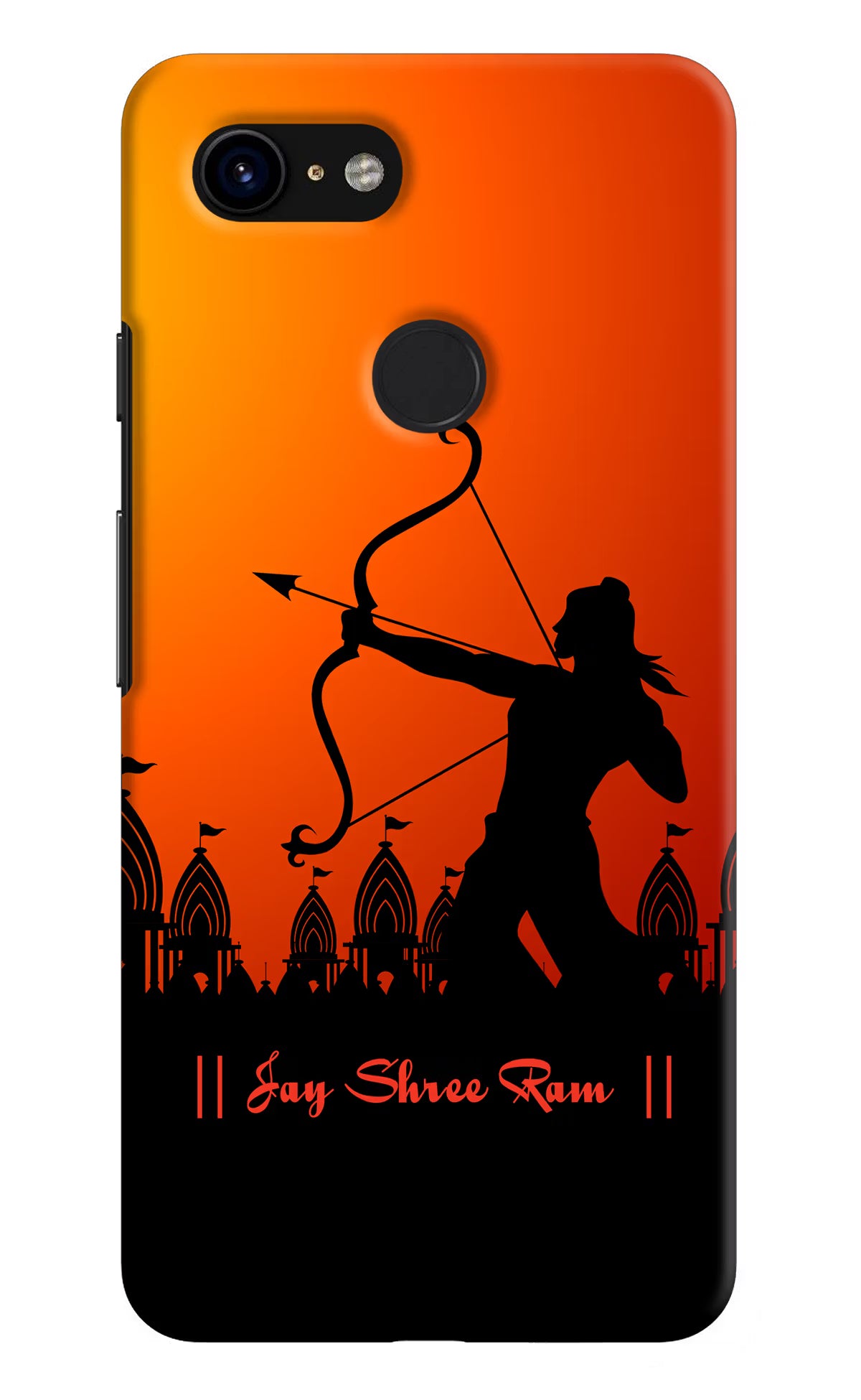 Lord Ram - 4 Google Pixel 3 Back Cover - Lord Ram - 4 Google Pixel 3 Hard Case Back Cover by Casekaro Lord Ram - 4 Google Pixel 3 Hard Case Back Cover by Casekaro