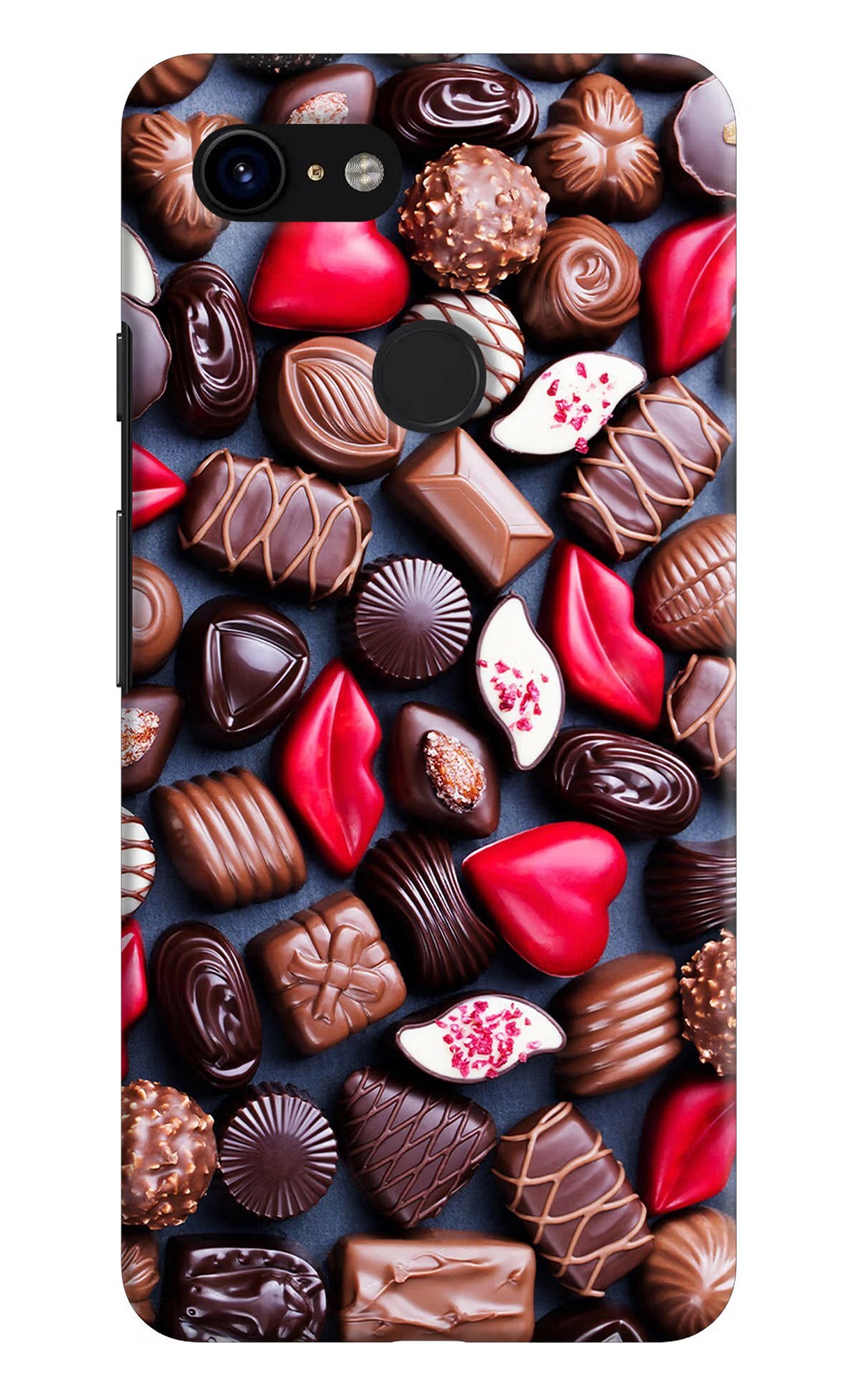 Chocolates Google Pixel 3 Back Cover - Chocolates Google Pixel 3 Hard Case Back Cover by Casekaro Chocolates Google Pixel 3 Hard Case Back Cover by Casekaro