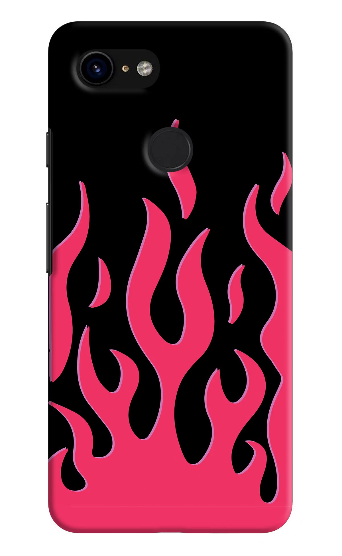 Fire Flames Google Pixel 3 Back Cover - Fire Flames Google Pixel 3 Hard Case Back Cover by Casekaro Fire Flames Google Pixel 3 Hard Case Back Cover by Casekaro