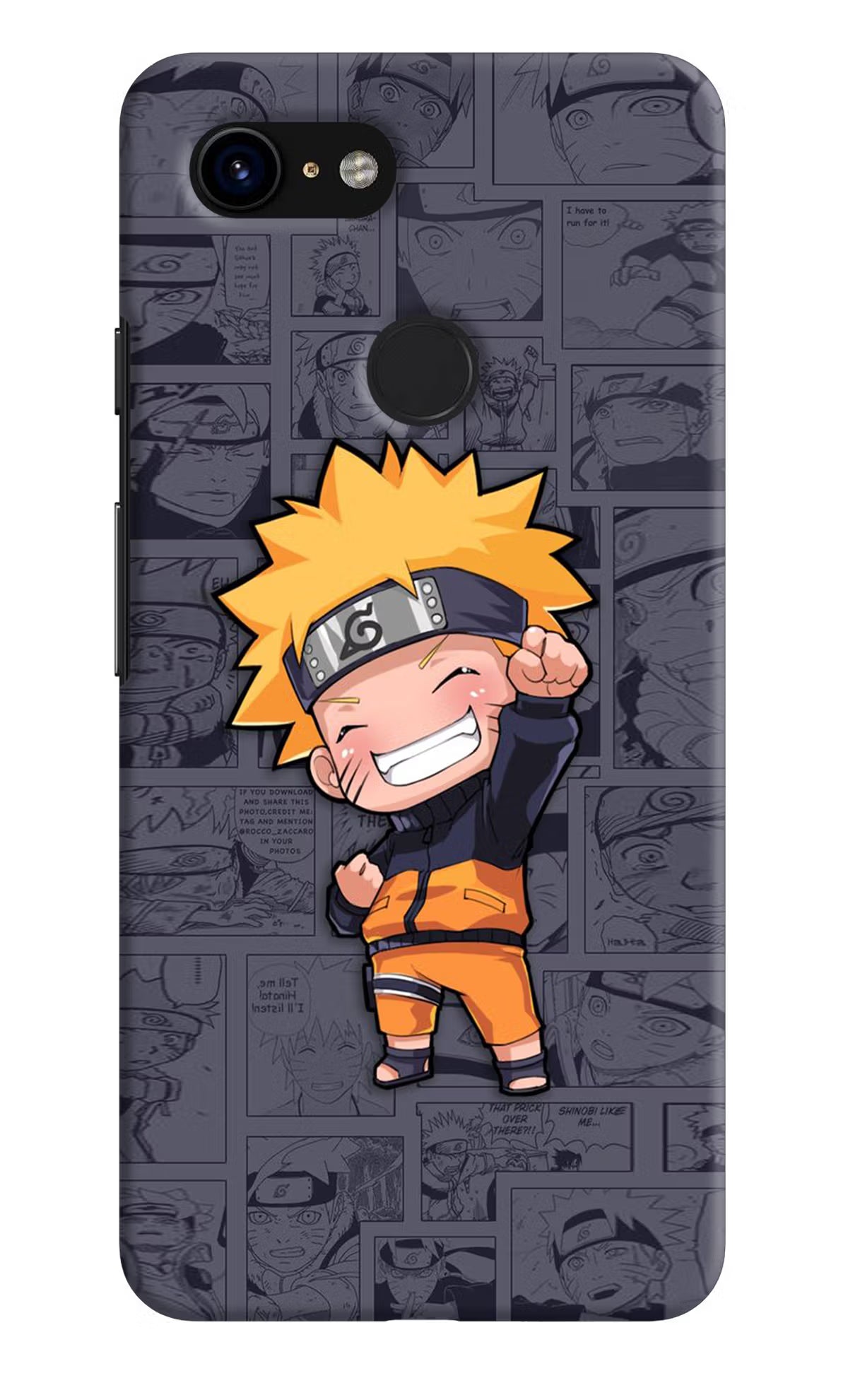 Chota Naruto Google Pixel 3 Back Cover - Chota Naruto Google Pixel 3 Hard Case Back Cover by Casekaro Chota Naruto Google Pixel 3 Hard Case Back Cover by Casekaro