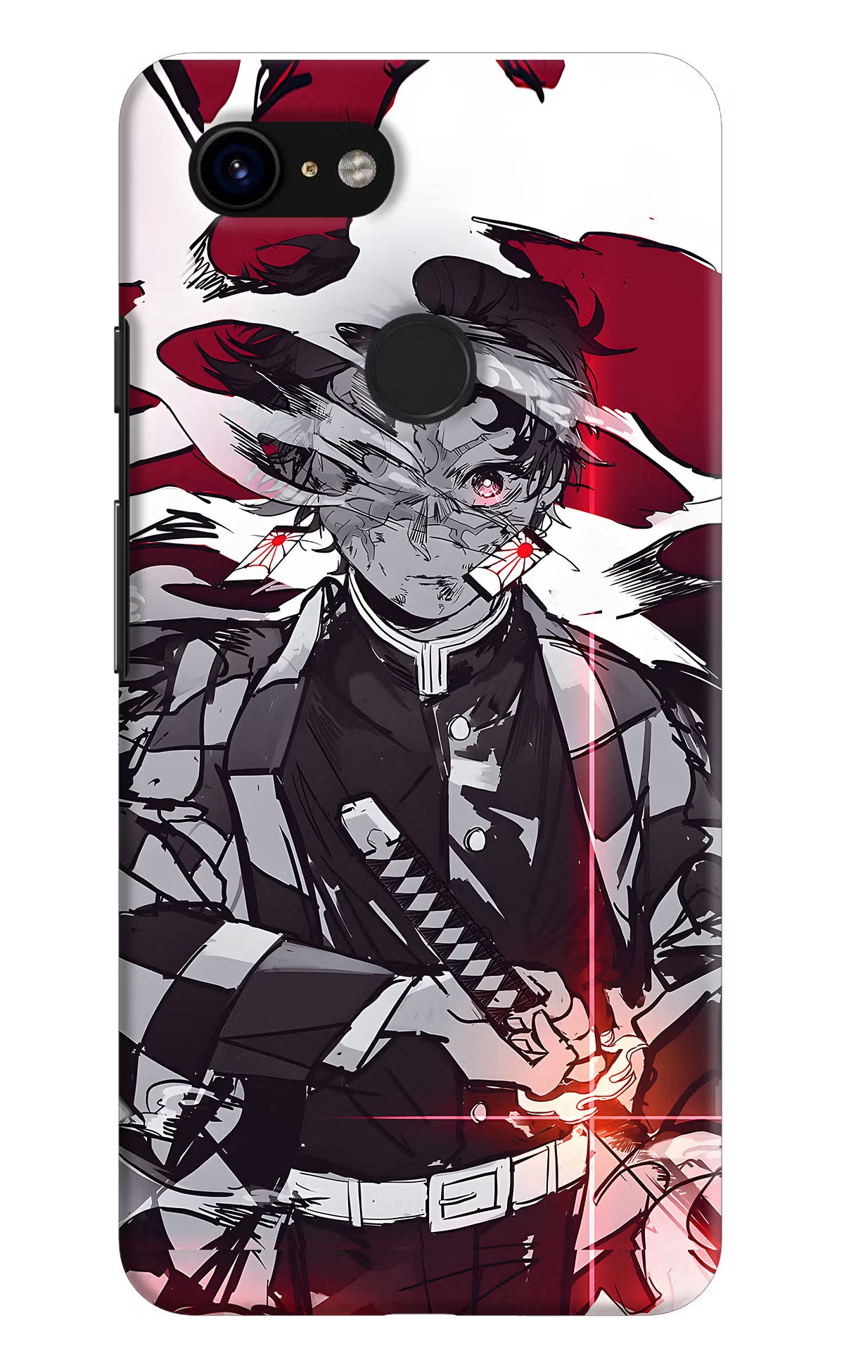 Demon Slayer Google Pixel 3 Back Cover - Demon Slayer Google Pixel 3 Hard Case Back Cover by Casekaro Demon Slayer Google Pixel 3 Hard Case Back Cover by Casekaro