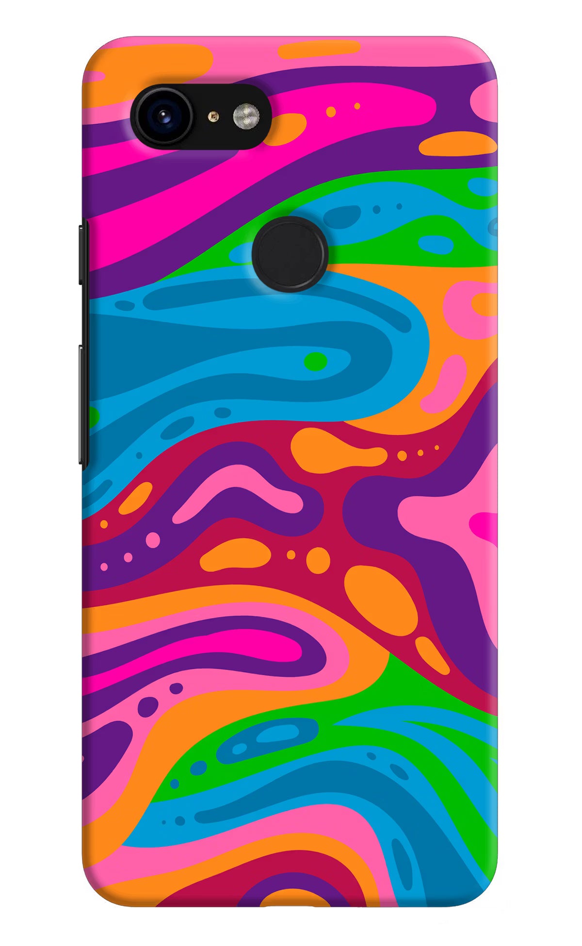 Trippy Pattern Google Pixel 3 Back Cover - Trippy Pattern Google Pixel 3 Hard Case Back Cover by Casekaro Trippy Pattern Google Pixel 3 Hard Case Back Cover by Casekaro