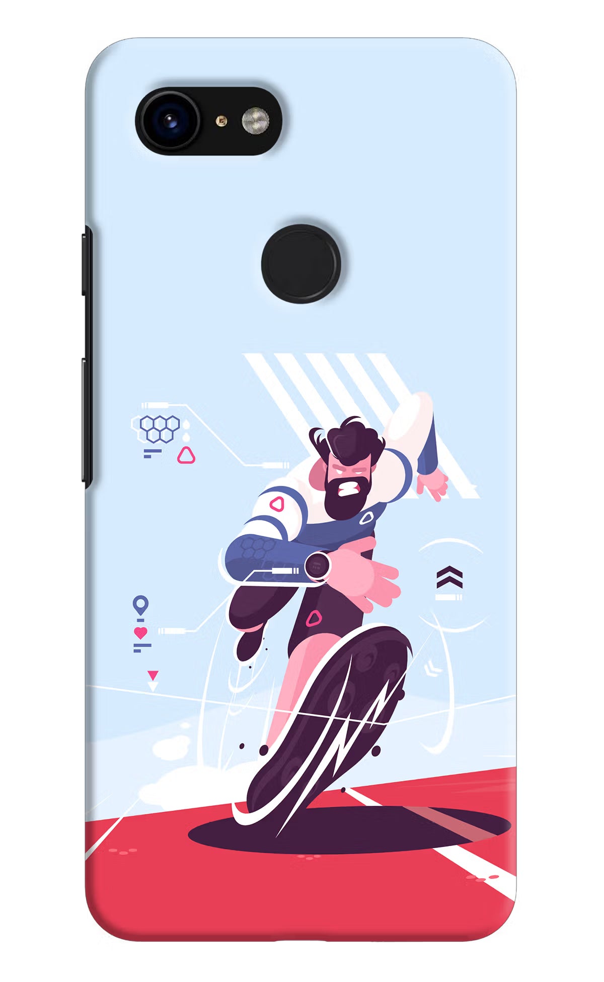 Run Pro Google Pixel 3 Back Cover - Run Pro Google Pixel 3 Hard Case Back Cover by Casekaro Run Pro Google Pixel 3 Hard Case Back Cover by Casekaro
