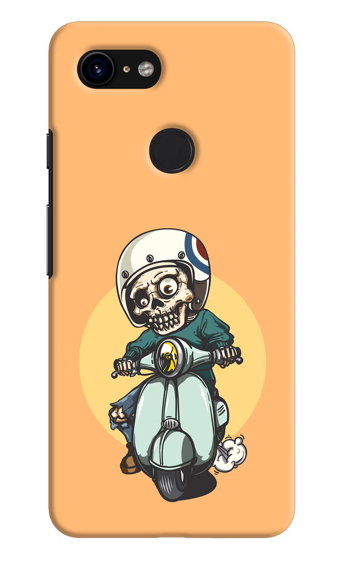 Undead Biker Google Pixel 3 Back Cover - Undead Biker Google Pixel 3 Hard Case Back Cover by Casekaro Undead Biker Google Pixel 3 Hard Case Back Cover by Casekaro