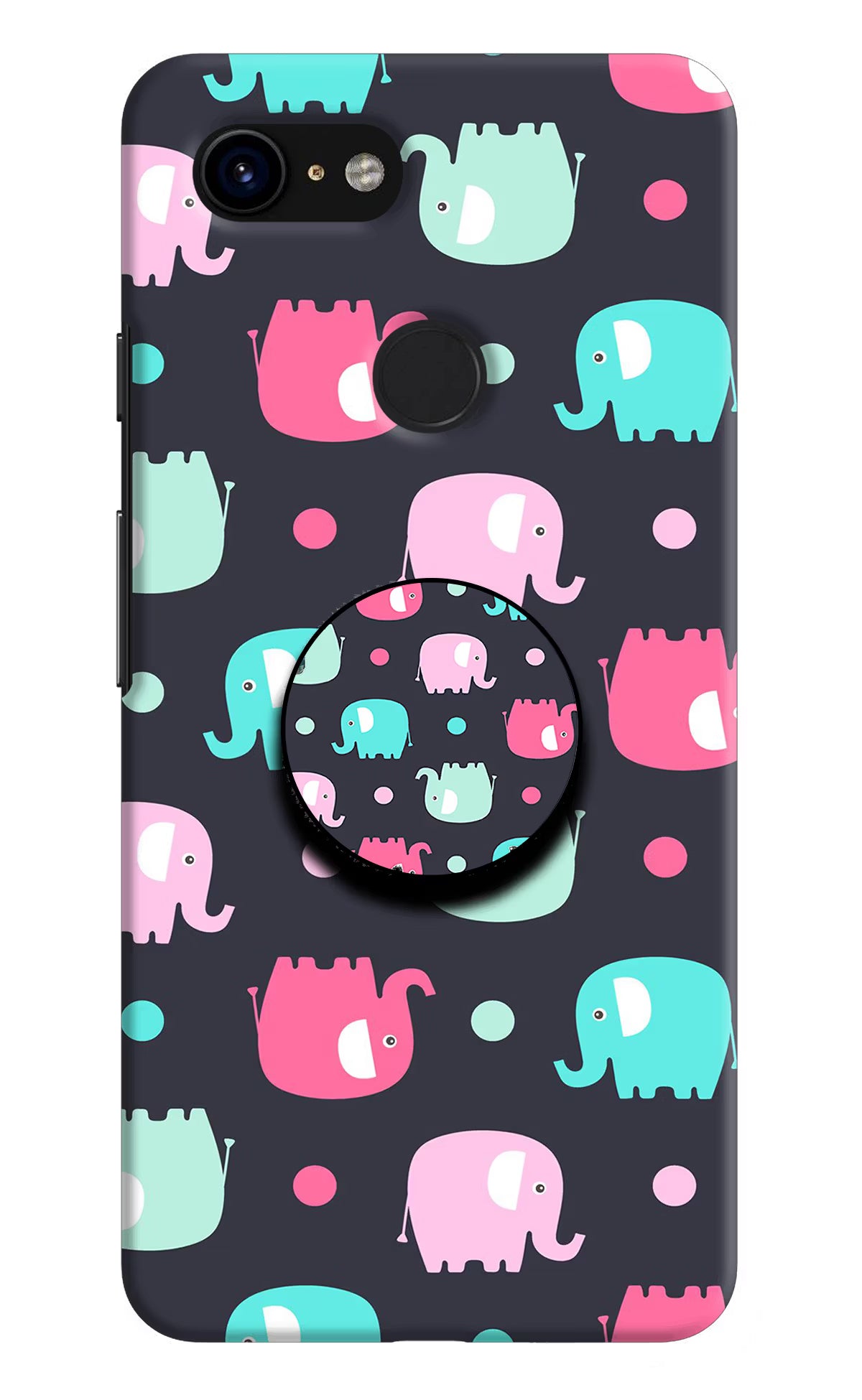 Baby Elephants Google Pixel 3 Pop Case - Baby Elephants Google Pixel 3 Pop Case by Casekaro Baby Elephants Google Pixel 3 Pop Case by Casekaro