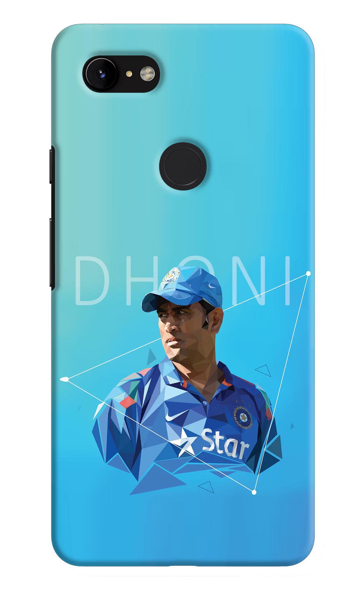 Dhoni Artwork Google Pixel 3 XL Back Cover - Dhoni Artwork Google Pixel 3 XL Hard Case Back Cover by Casekaro Dhoni Artwork Google Pixel 3 XL Hard Case Back Cover by Casekaro