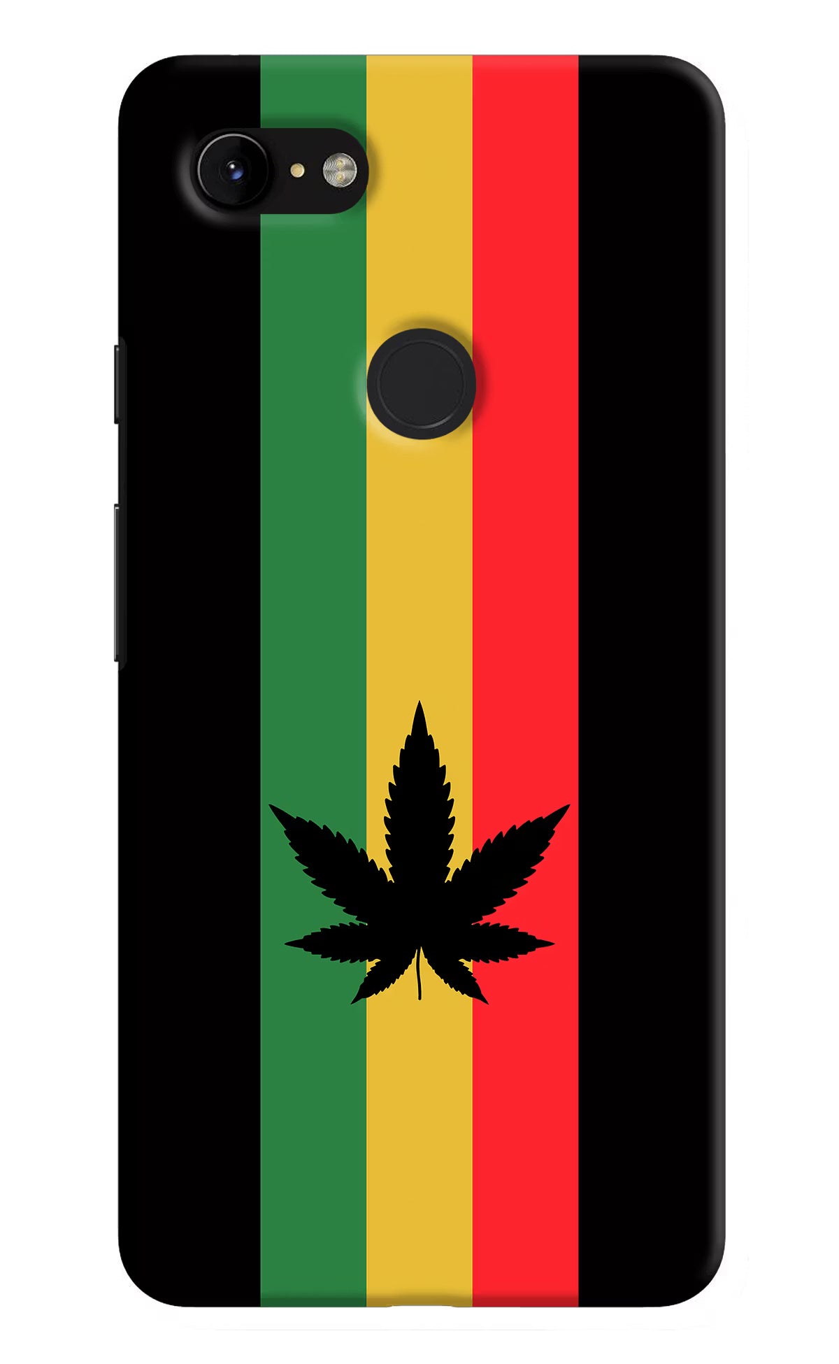 Weed Flag Google Pixel 3 XL Back Cover - Weed Flag Google Pixel 3 XL Hard Case Back Cover by Casekaro Weed Flag Google Pixel 3 XL Hard Case Back Cover by Casekaro