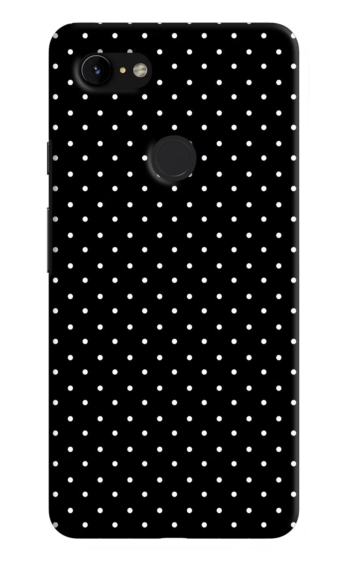 White Dots Google Pixel 3 XL Back Cover - White Dots Google Pixel 3 XL Hard Case Back Cover by Casekaro White Dots Google Pixel 3 XL Hard Case Back Cover by Casekaro