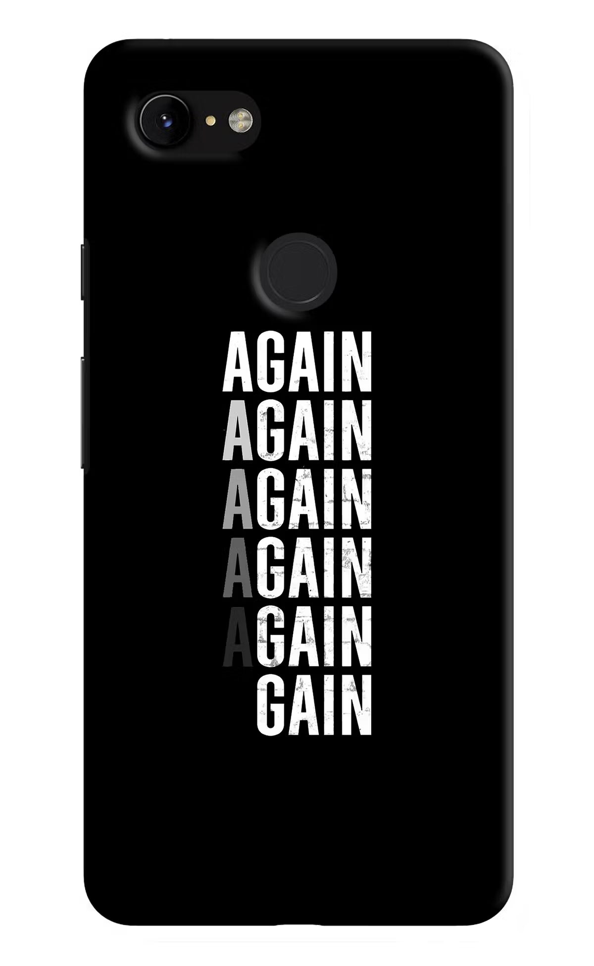 Again Again Gain Google Pixel 3 XL Back Cover - Again Again Gain Google Pixel 3 XL Hard Case Back Cover by Casekaro Again Again Gain Google Pixel 3 XL Hard Case Back Cover by Casekaro