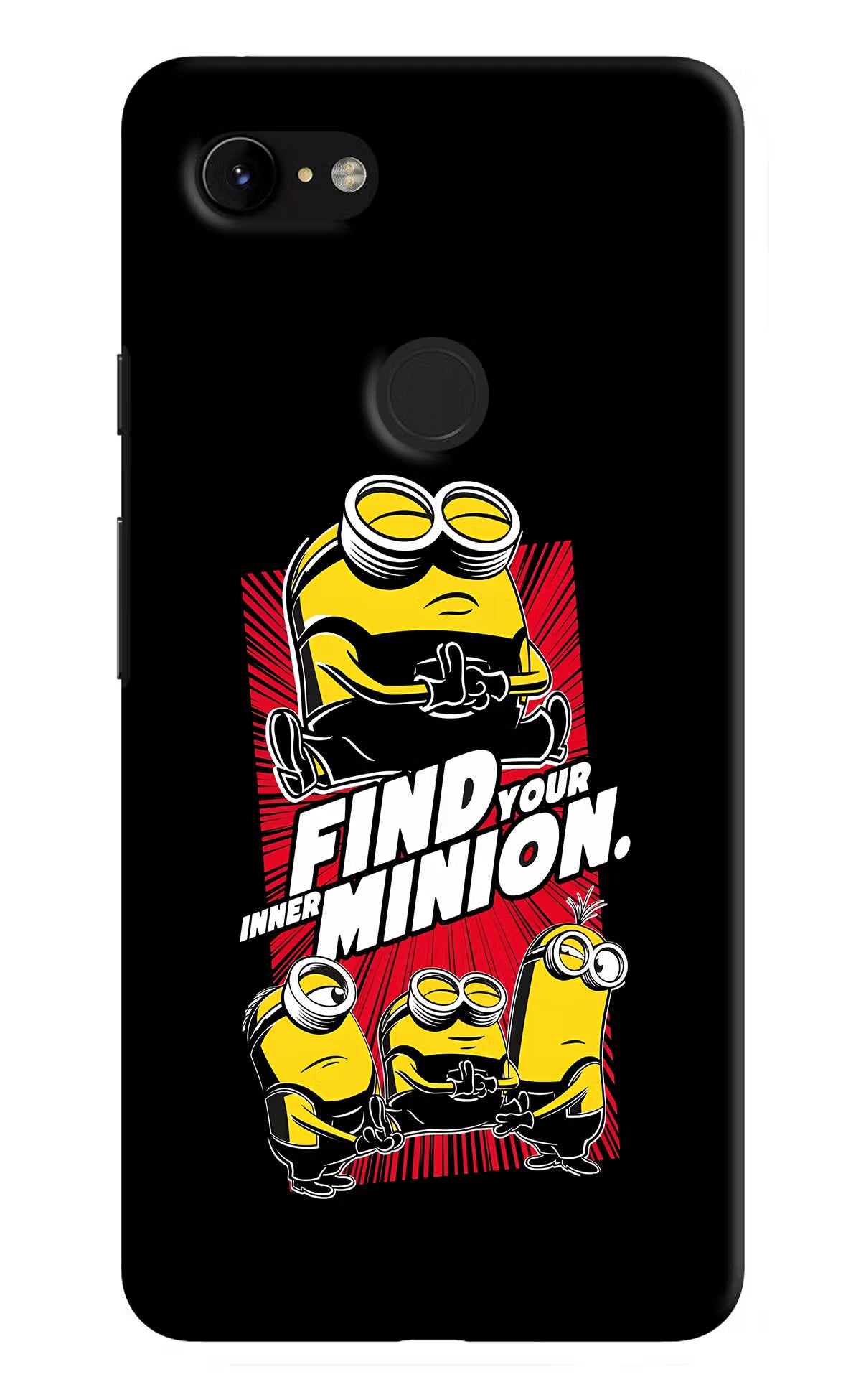 Find your inner Minion Google Pixel 3 XL Back Cover - Find your inner Minion Google Pixel 3 XL Hard Case Back Cover by Casekaro Find your inner Minion Google Pixel 3 XL Hard Case Back Cover by Casekaro