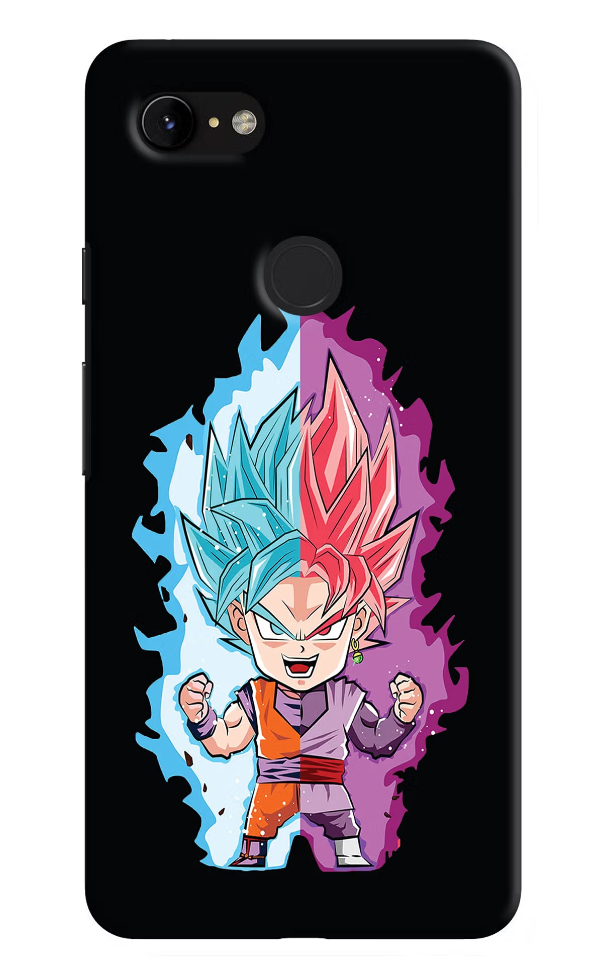Chota Goku Google Pixel 3 XL Back Cover - Chota Goku Google Pixel 3 XL Hard Case Back Cover by Casekaro Chota Goku Google Pixel 3 XL Hard Case Back Cover by Casekaro