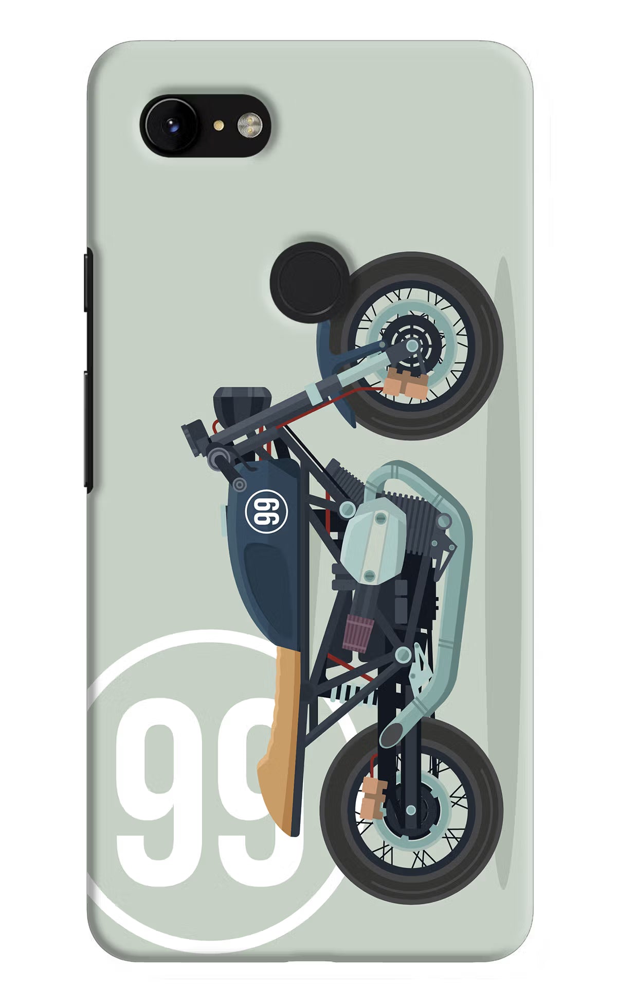 Classic Cafe Racer 99 Google Pixel 3 XL Back Cover - Classic Cafe Racer 99 Google Pixel 3 XL Hard Case Back Cover by Casekaro Classic Cafe Racer 99 Google Pixel 3 XL Hard Case Back Cover by Casekaro