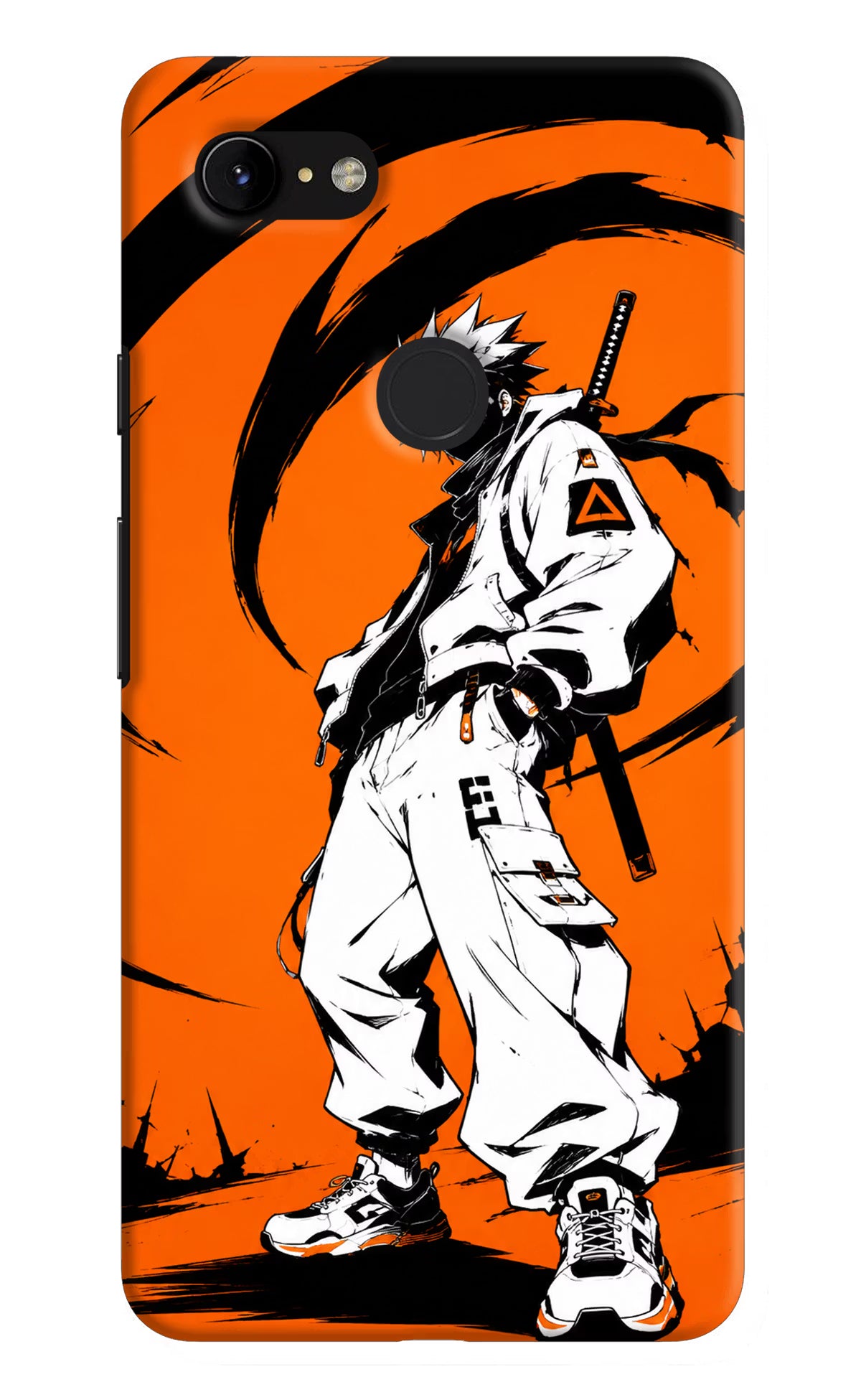 Street Samurai Google Pixel 3 XL Back Cover - Street Samurai Google Pixel 3 XL Hard Case Back Cover by Casekaro Street Samurai Google Pixel 3 XL Hard Case Back Cover by Casekaro