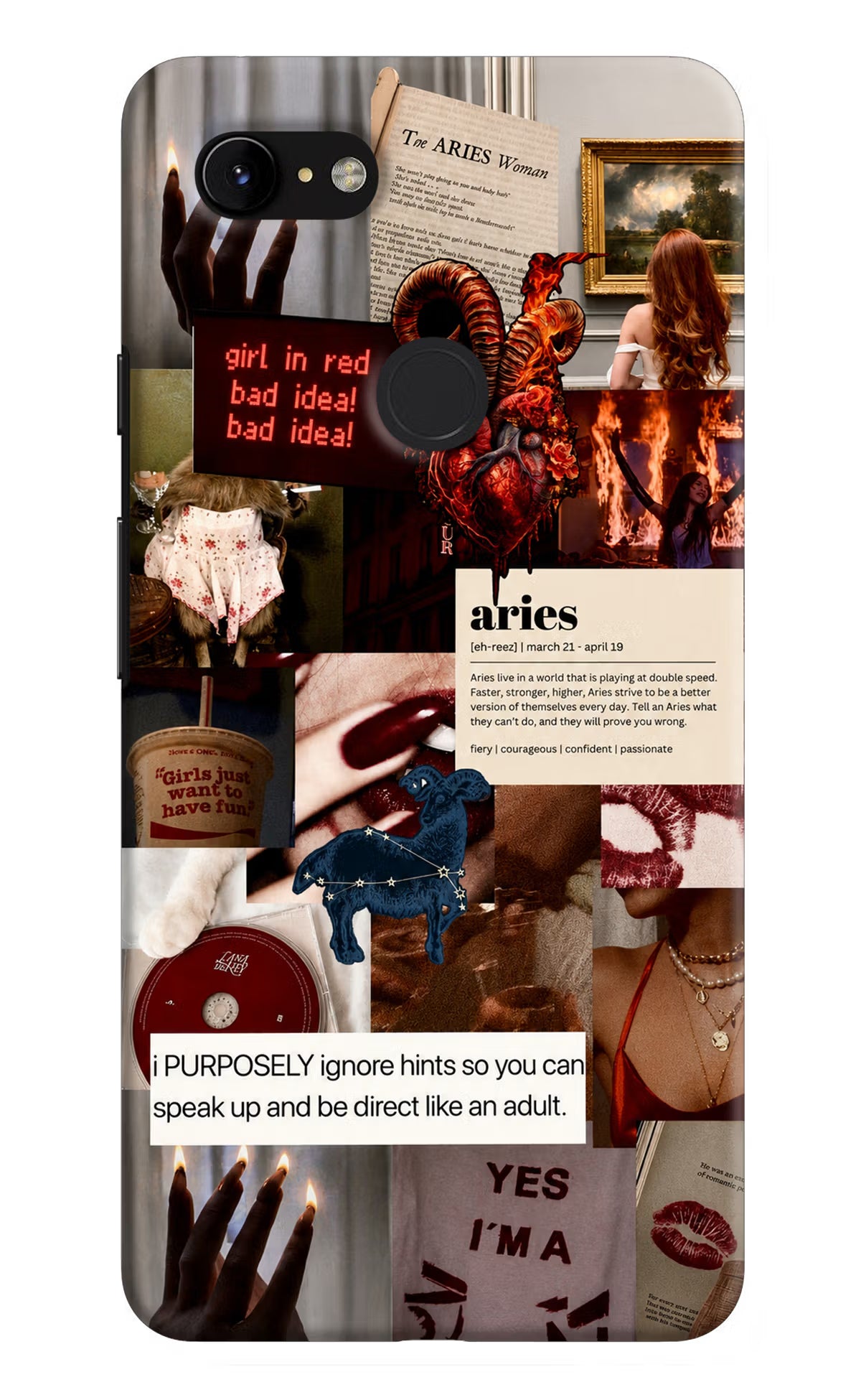 Zodiac Aries Google Pixel 3 XL Back Cover - Zodiac Aries Google Pixel 3 XL Back Cover Zodiac Aries Google Pixel 3 XL Back Cover