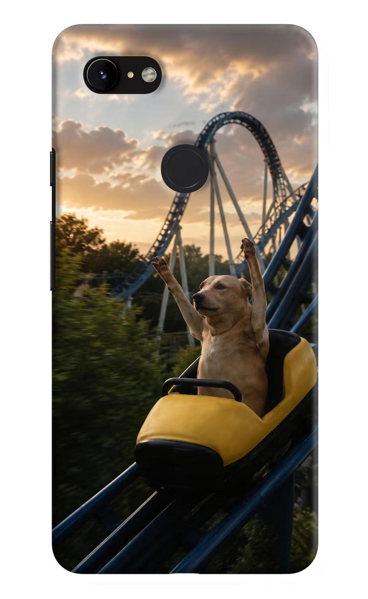 Rollercoaster Dog Google Pixel 3 XL Back Cover - Rollercoaster Dog Google Pixel 3 XL Back Cover Rollercoaster Dog Google Pixel 3 XL Back Cover